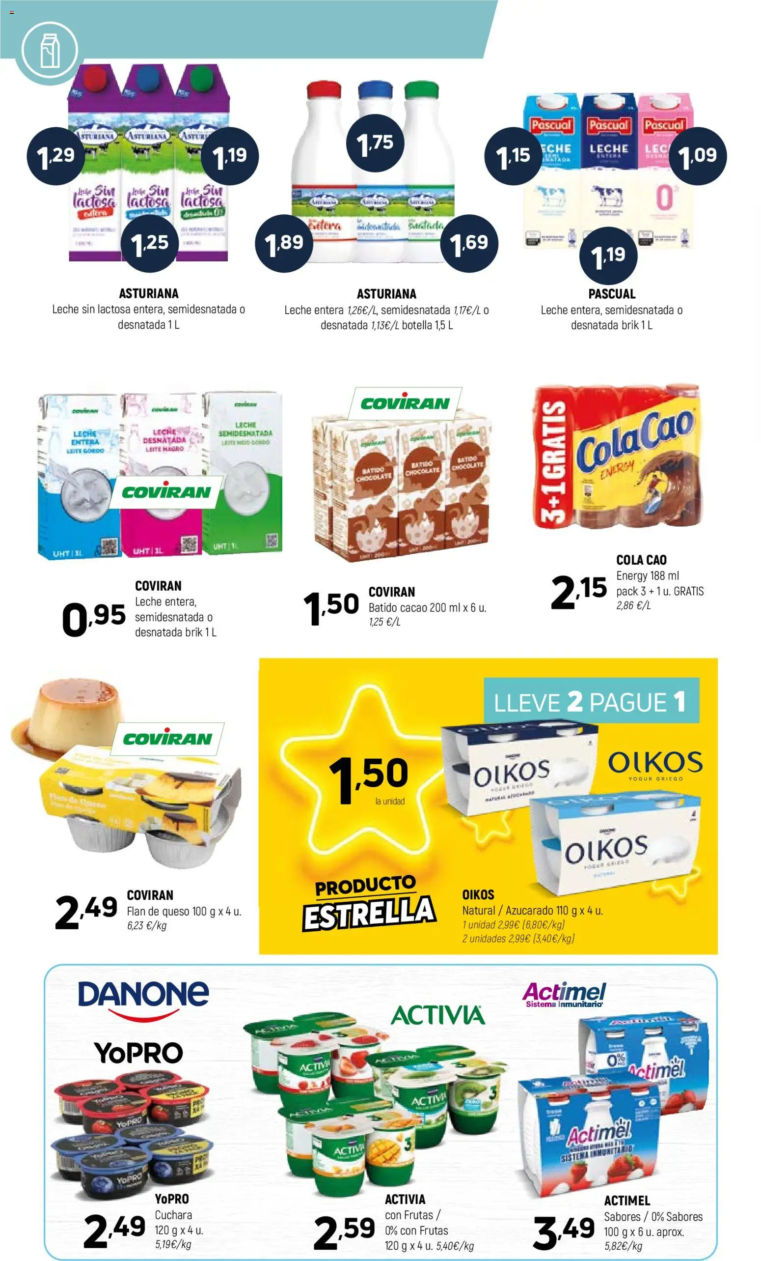 Coviran - Centroc │ válido desde el 10.03.2026 | Página: 6 | Productos: Leche entera, Leche, Queso, Φρυγανιές σικάλεως