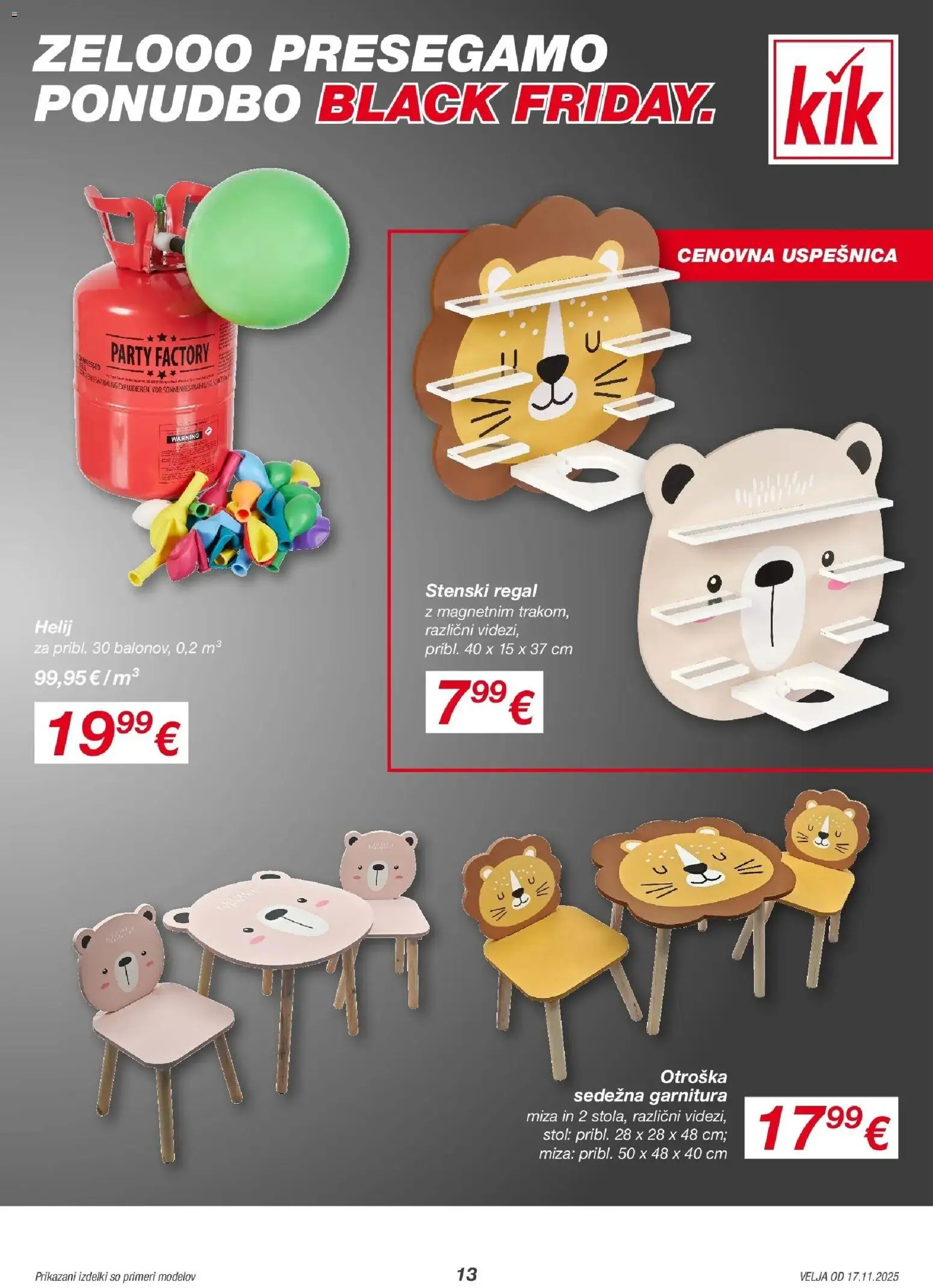 Novi Kik katalog ponudbe – veljaven od 16.11.2025 | Stran: 13 | Izdelki: Sedezna garnitura, Miza, Stol, Regal