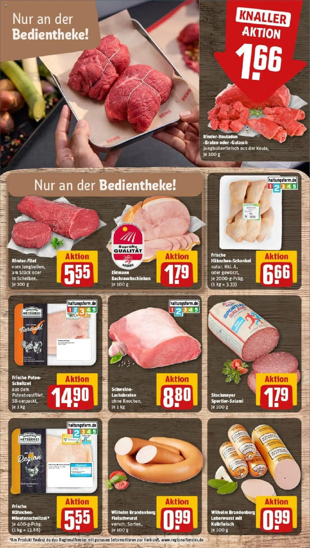 Rewe prospekt Marburg	 – gültig ab 28.09.2025 | Seite: 12 | Produkte: Hahnchenschenkel, Rinderfilet, Gulasch, Salami