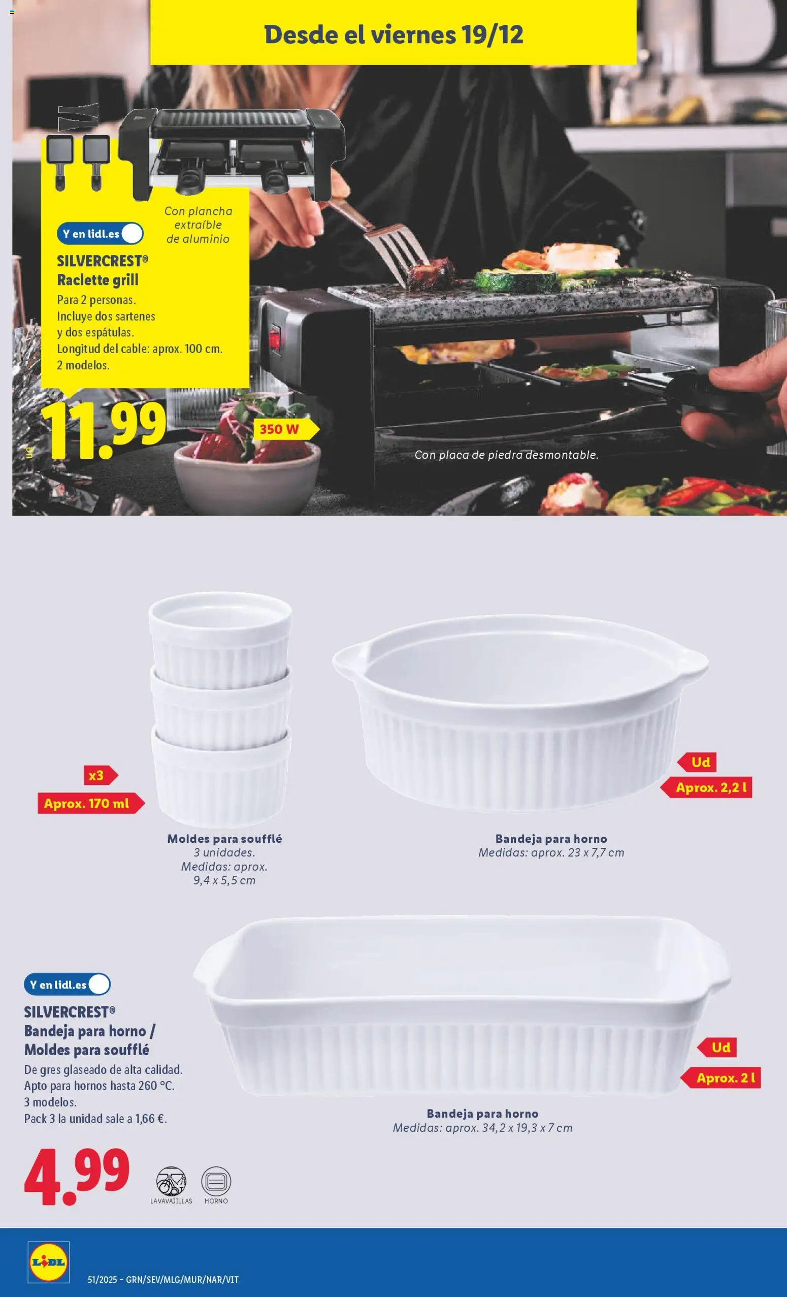 Lidl folleto de bazar │ válido desde el 15.12.2025 | Página: 28 | Productos: Horno, Lavavajillas, Κιτ fondue, Plancha