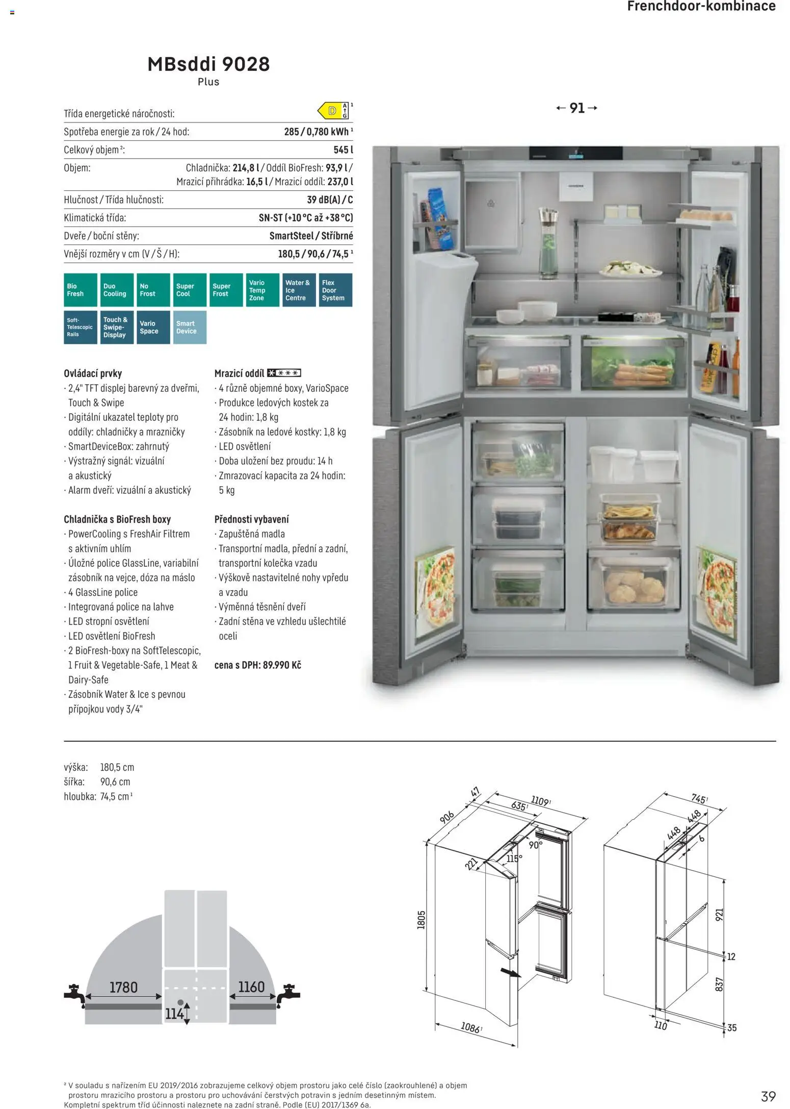 Möbelix leták - Liebherr od 01.10.2025 | Strana: 39 | Produkty: Dóza na máslo, Lahve, Kostky, Police