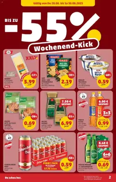 Penny Markt Flugblatt gültig ab 28.08.2025 | Seite: 2 | Produkte: Grill, Milch, Bier, Reis