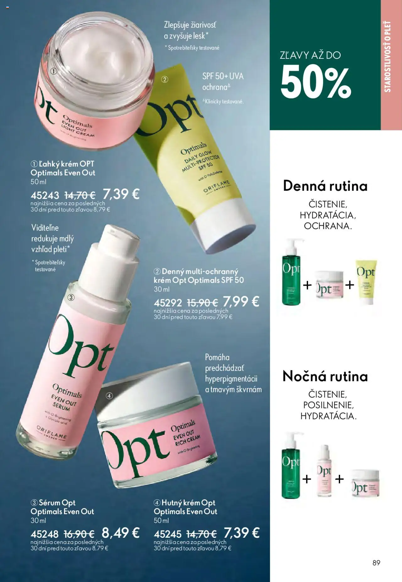 Nové Oriflame akcie – leták je platný od 22.10.2025 | Strana: 89 | Produkty: Krém