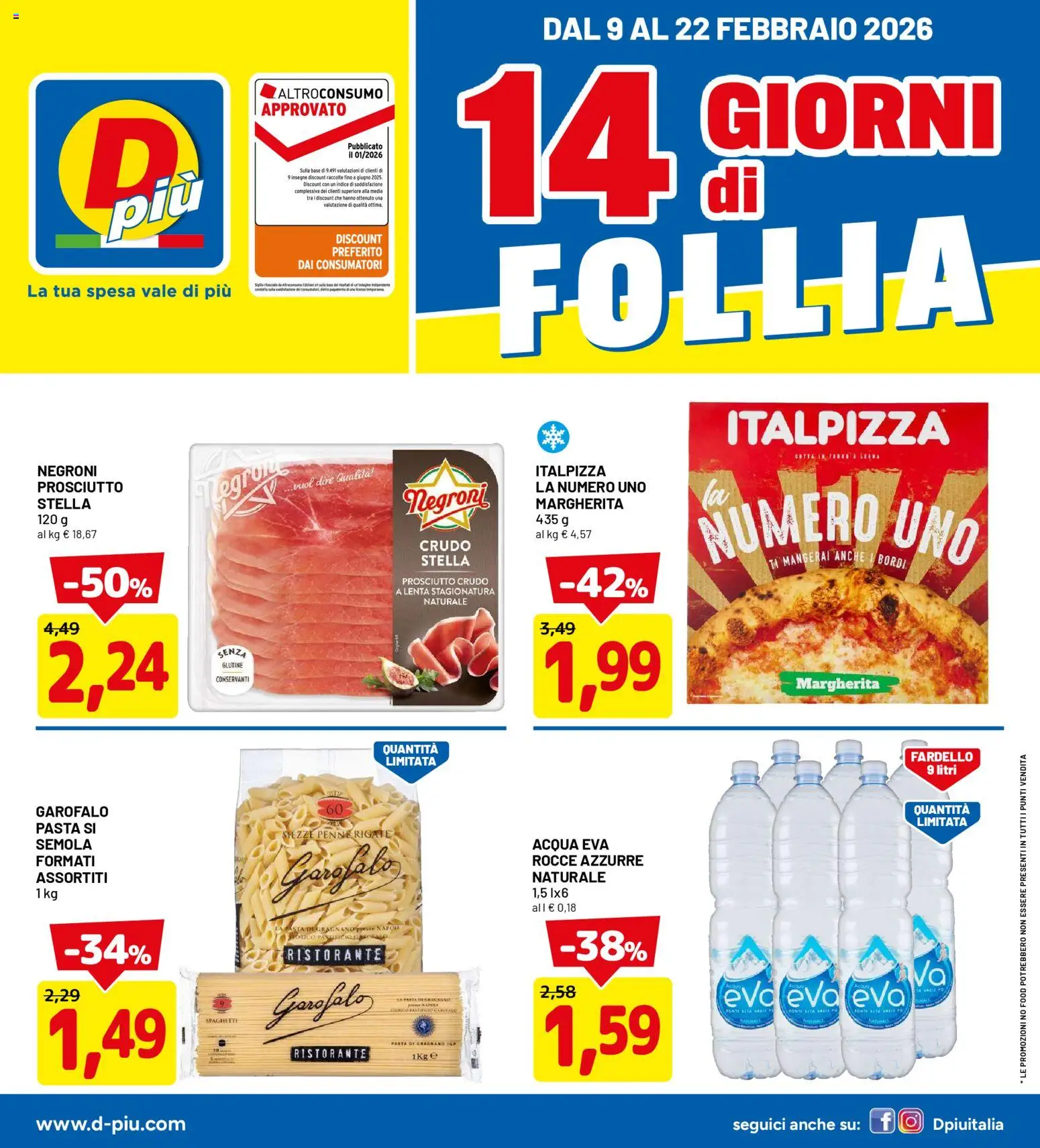 Volantino D Più del 09.02.2026 | Pagina: 1
