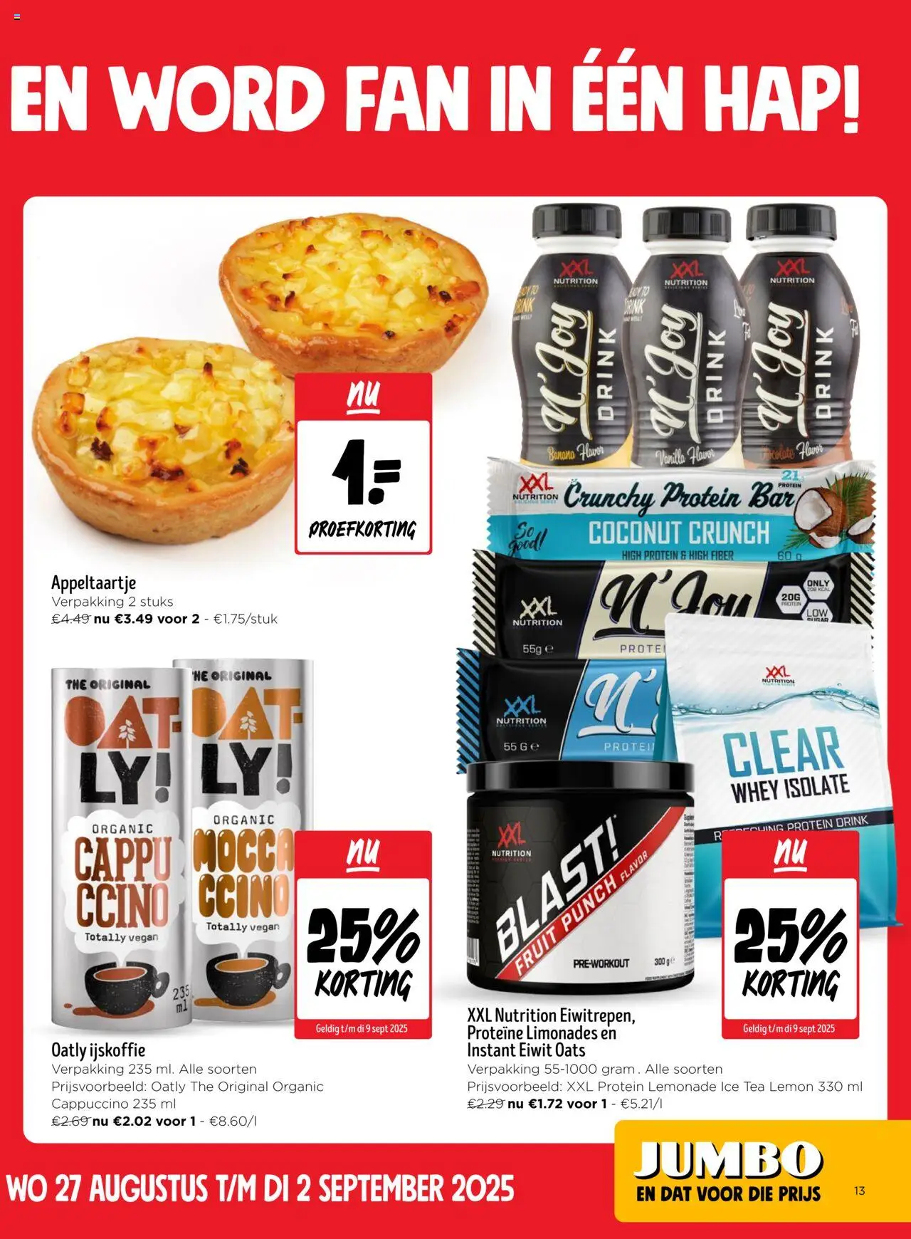  | Pagina: 13 | Producten: Whey, Fruit, Cappuccino, Ijskoffie