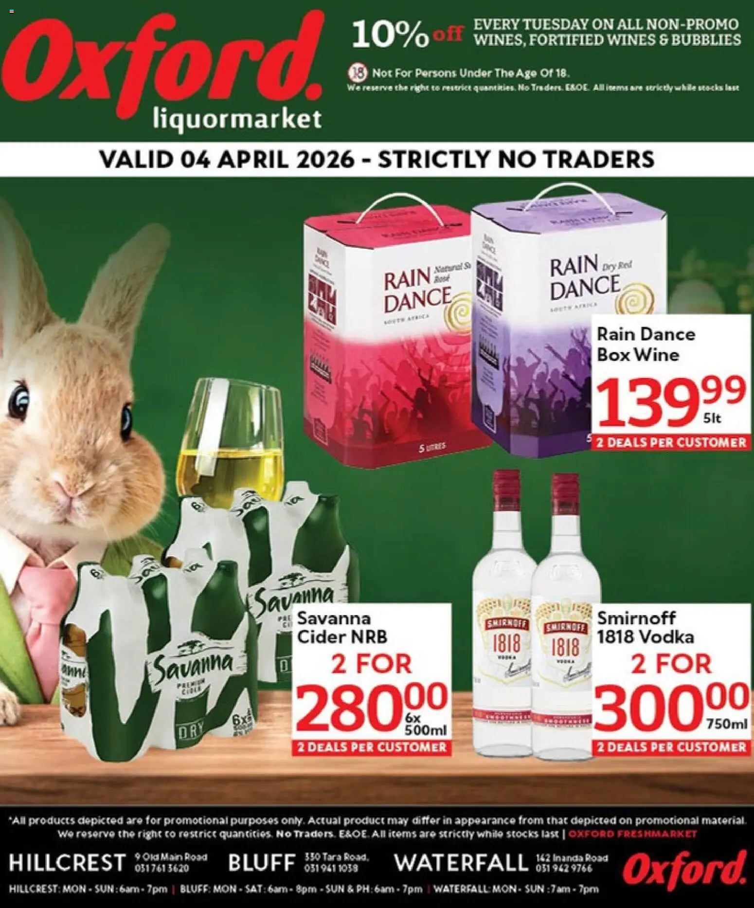 New Oxford Freshmarket catalogue – valid from 04.04.2026 | Page: 9 | Products: Box, Cider, Wine, Vodka