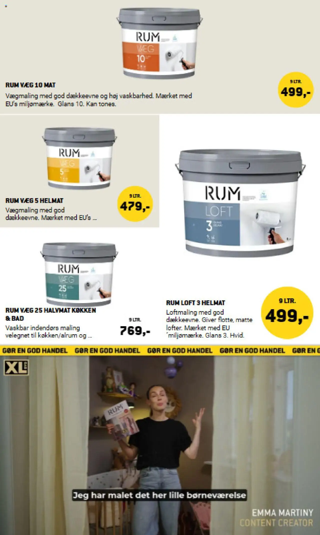 XL-BYG tilbudsavis – gyldig fra 10.10.2025 | Side: 6 | Produkter: Maling, Måtte, Bad