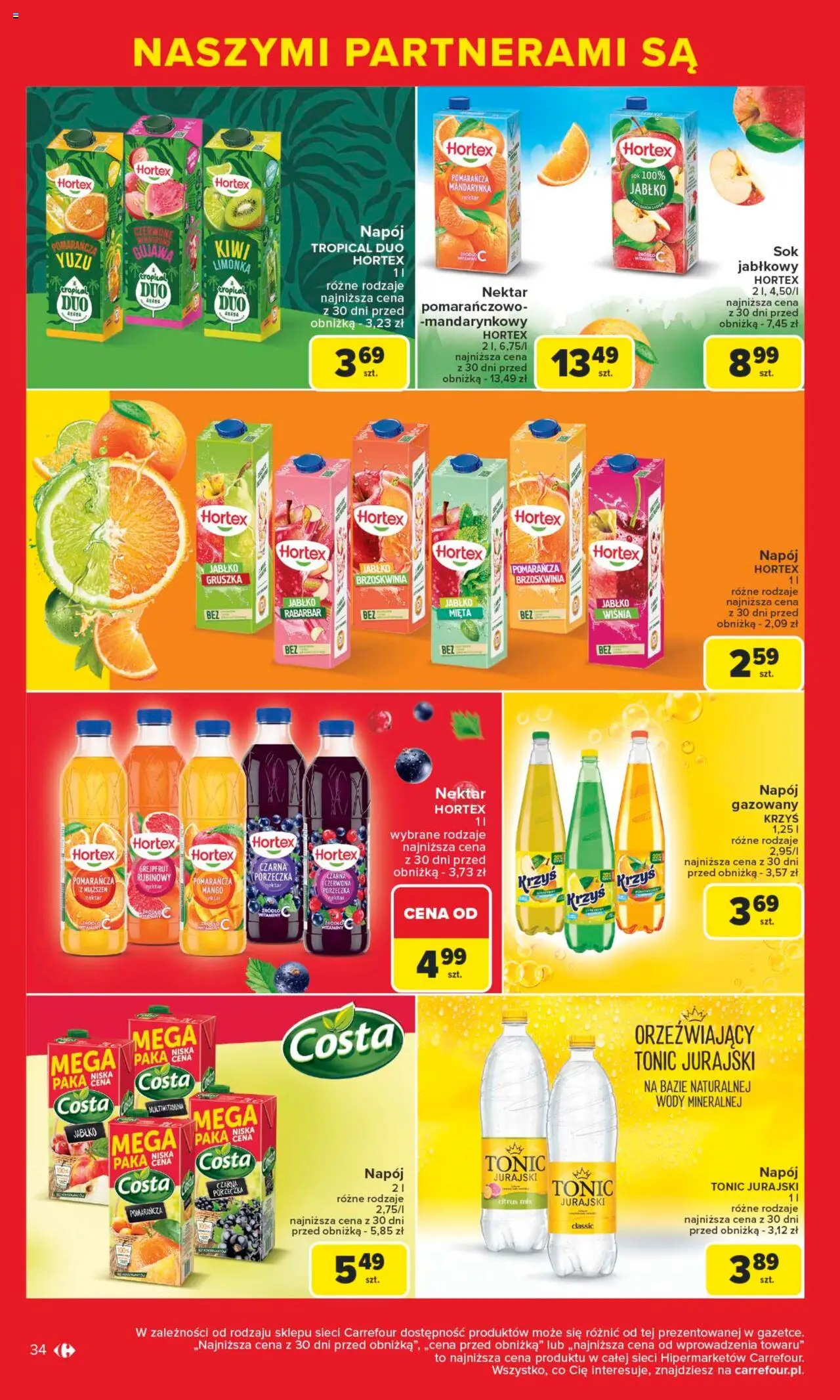 Carrefour Gazetka - Markowe okazje czekają od 09.06.2025 | Strona: 34 | Produkty: Mango, Brzoskwinia, Kiwi, Grejpfrut