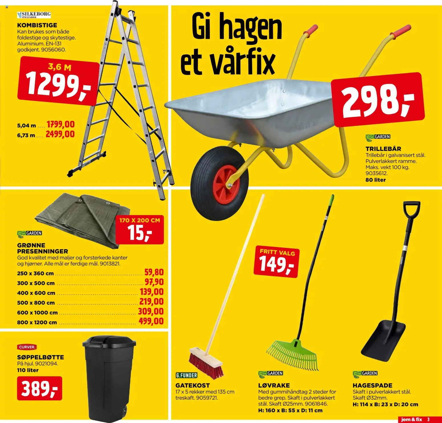 {H1} | Side: 3 | Produkter: Vekt, Søppelbøtte