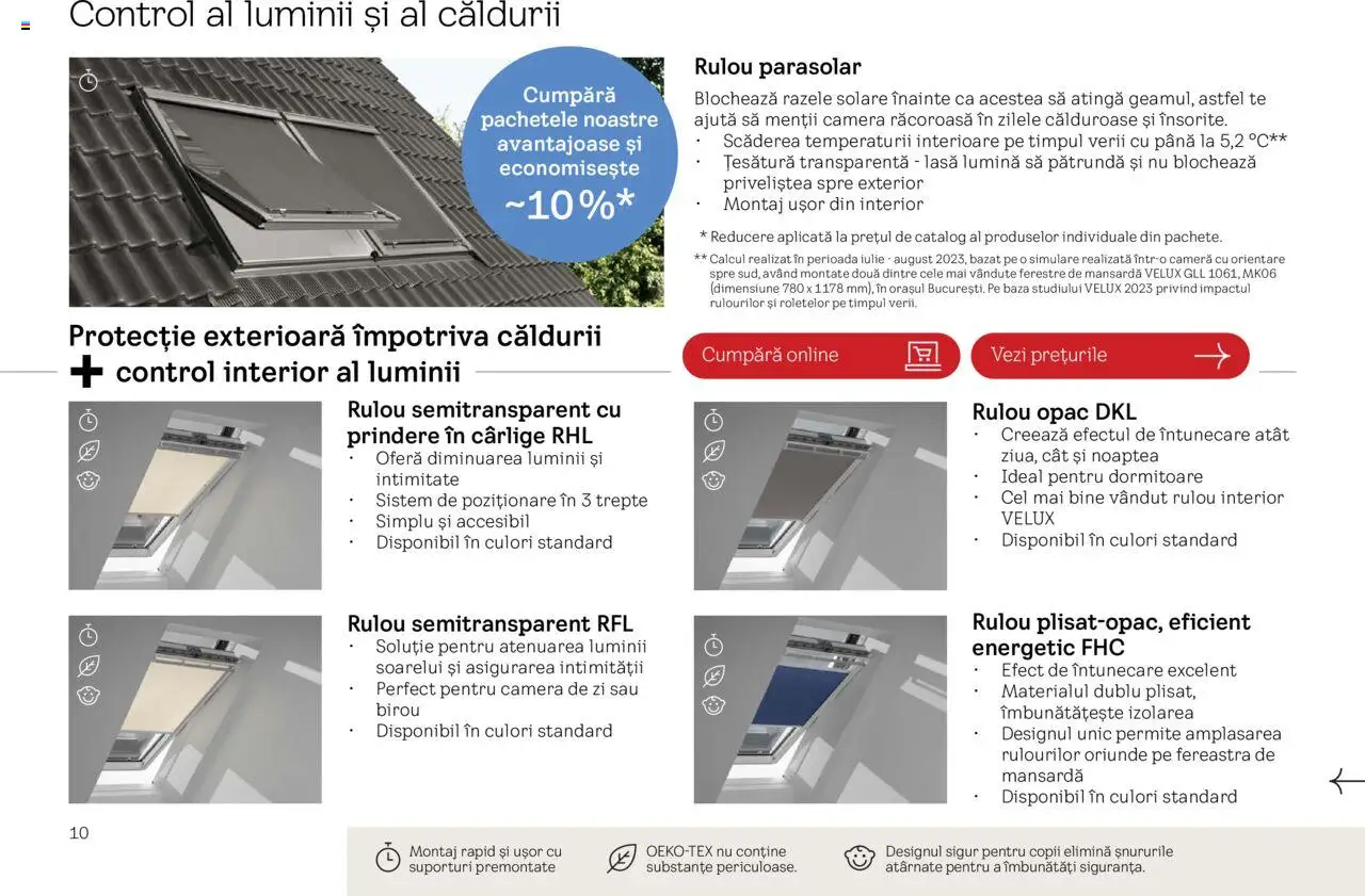 Velux catalog - Explorează pachetele de produse – valabil de la 25.02.2025 | Pagină: 10 | Produse: Tavuk suyu, Cameră, Çikolatalı gofret, Fereastră