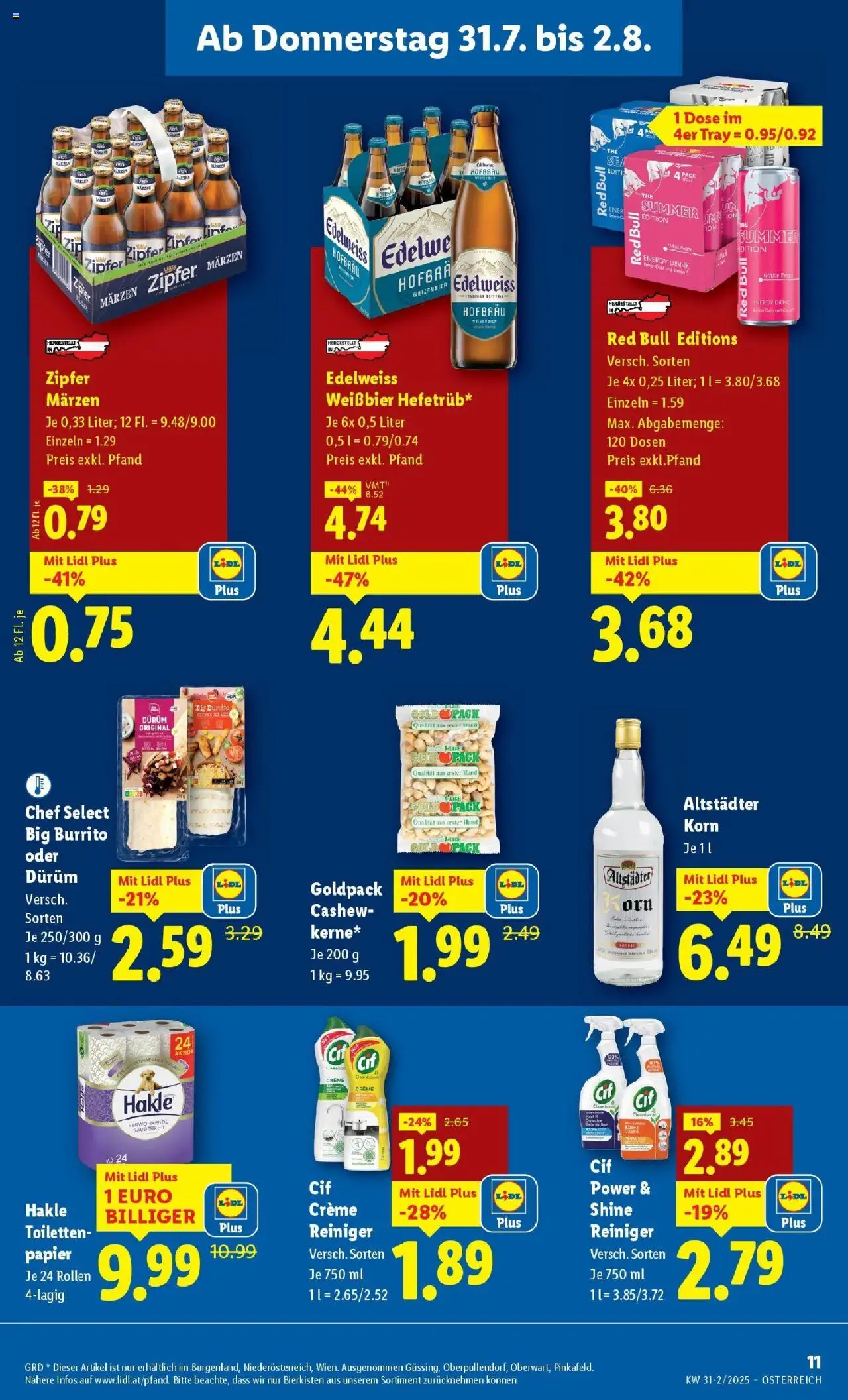 Lidl Flugblatt - Wien, Langenzersdorf, Zwettl gültig ab 31.07.2025 | Seite: 13 | Produkte: Creme