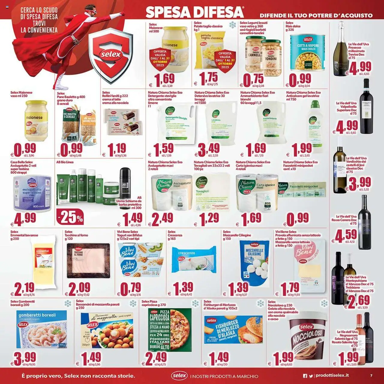 Volantino Elite Supermercati del 19.09.2025 | Pagina: 7 | Prodotti: Legumi, Maionese, Mozzarella, Asciugatutto