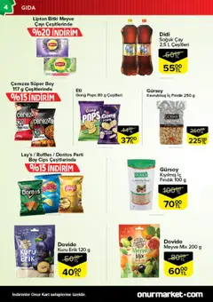 Onur Market Katalog - 02.09.2025 tarihinden itibaren geçerlidir | Sayfa: 4
