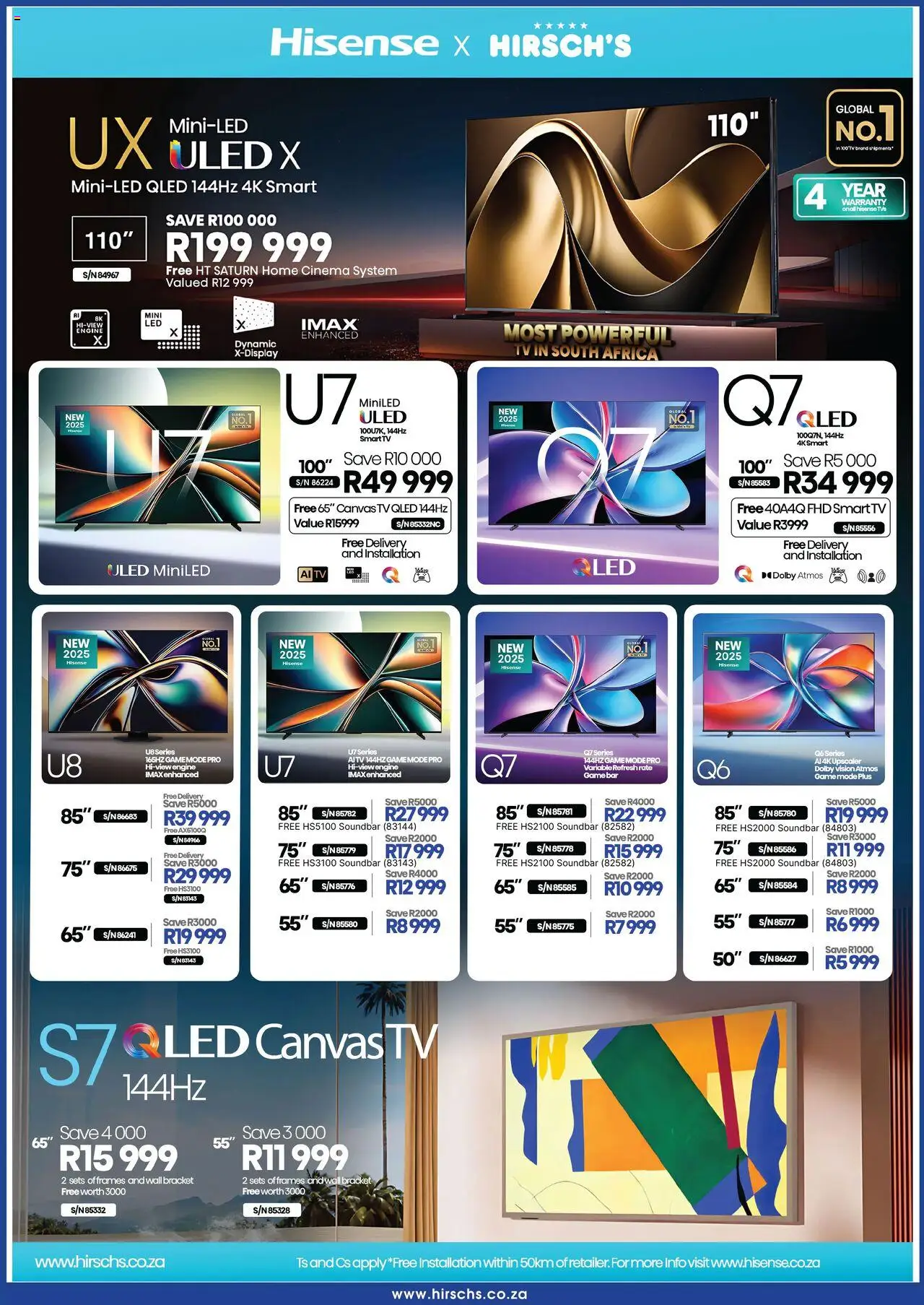 Hirsch's Specials │ valid from 28.08.2025 | Page: 9 | Products: TV, Soundbar, Canvas