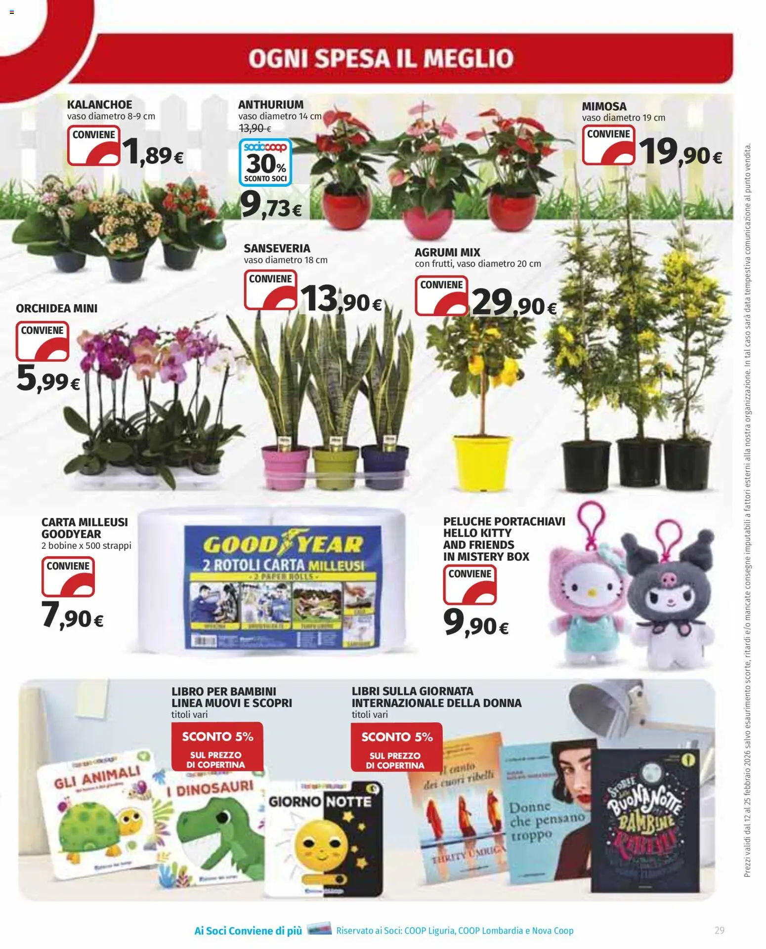 Volantino Ipercoop del 12.02.2026 | Pagina: 29 | Prodotti: Peluche, Agrumi, Data, Vaso