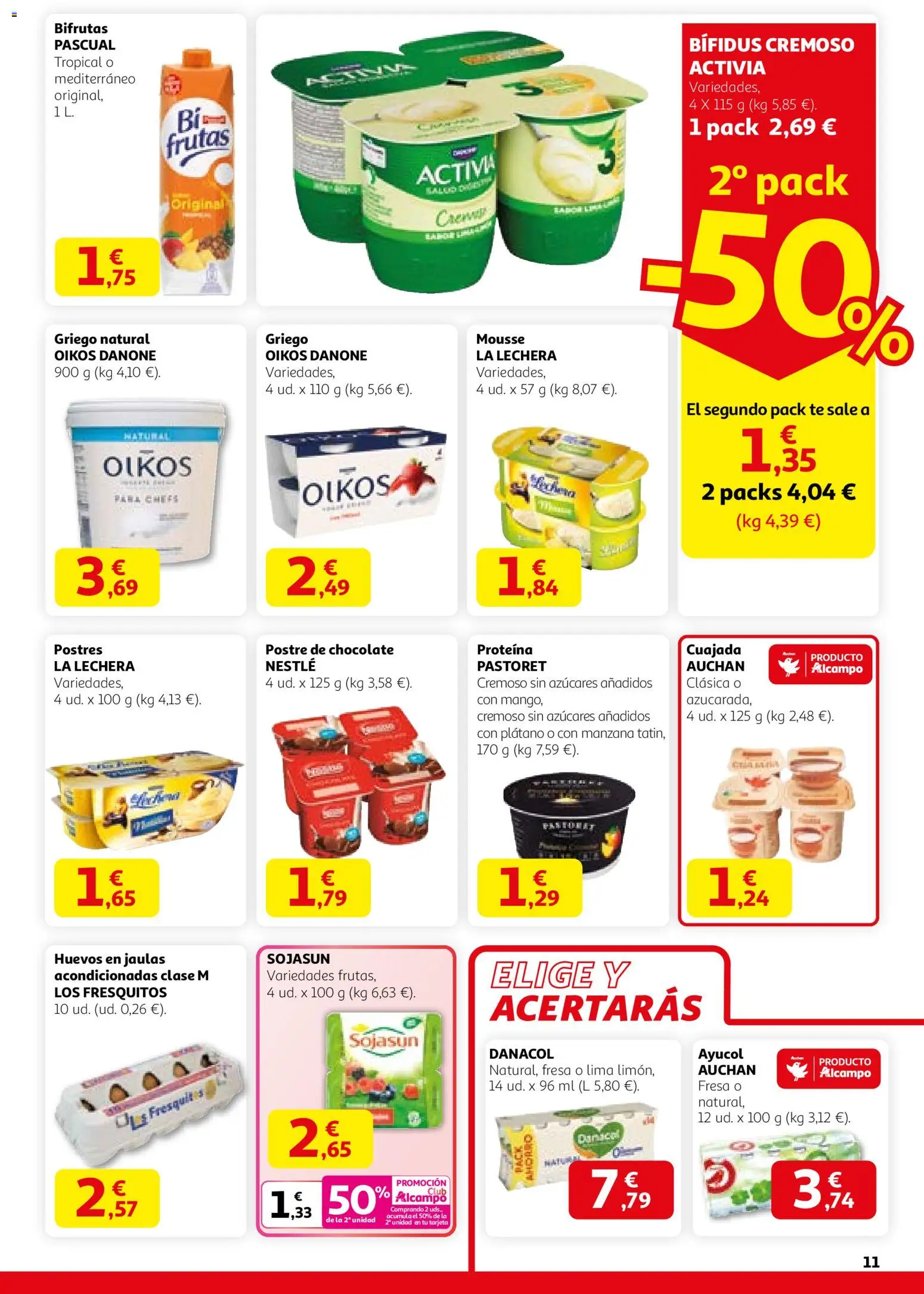 Alcampo - HG Catalán  │ válido desde el 12.02.2026 | Página: 11 | Productos: Mousse, Huevos, Manzana, Té