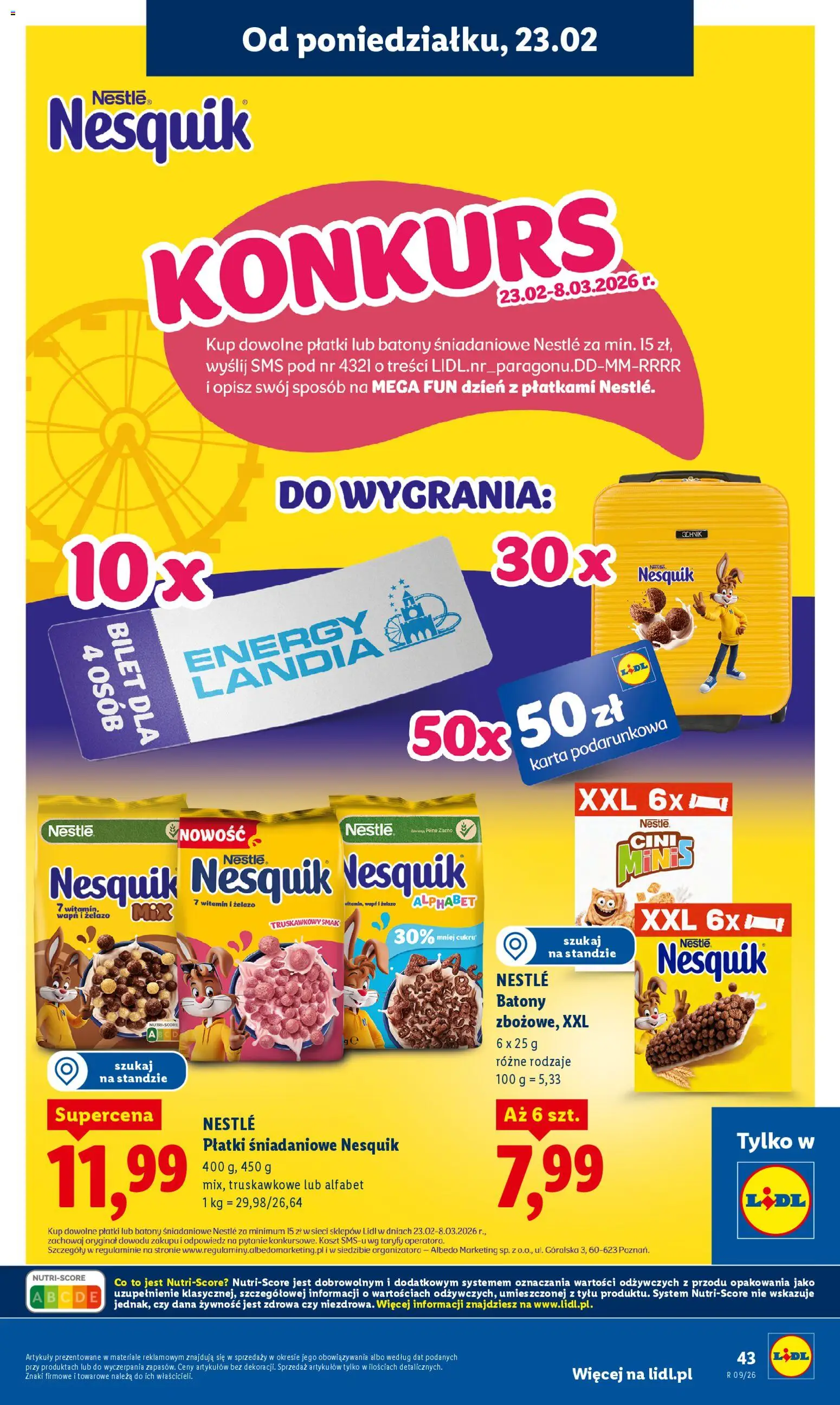 Lidl Polsko leták od 23.02.2026 | Strana: 43 | Produkty: Nesquik