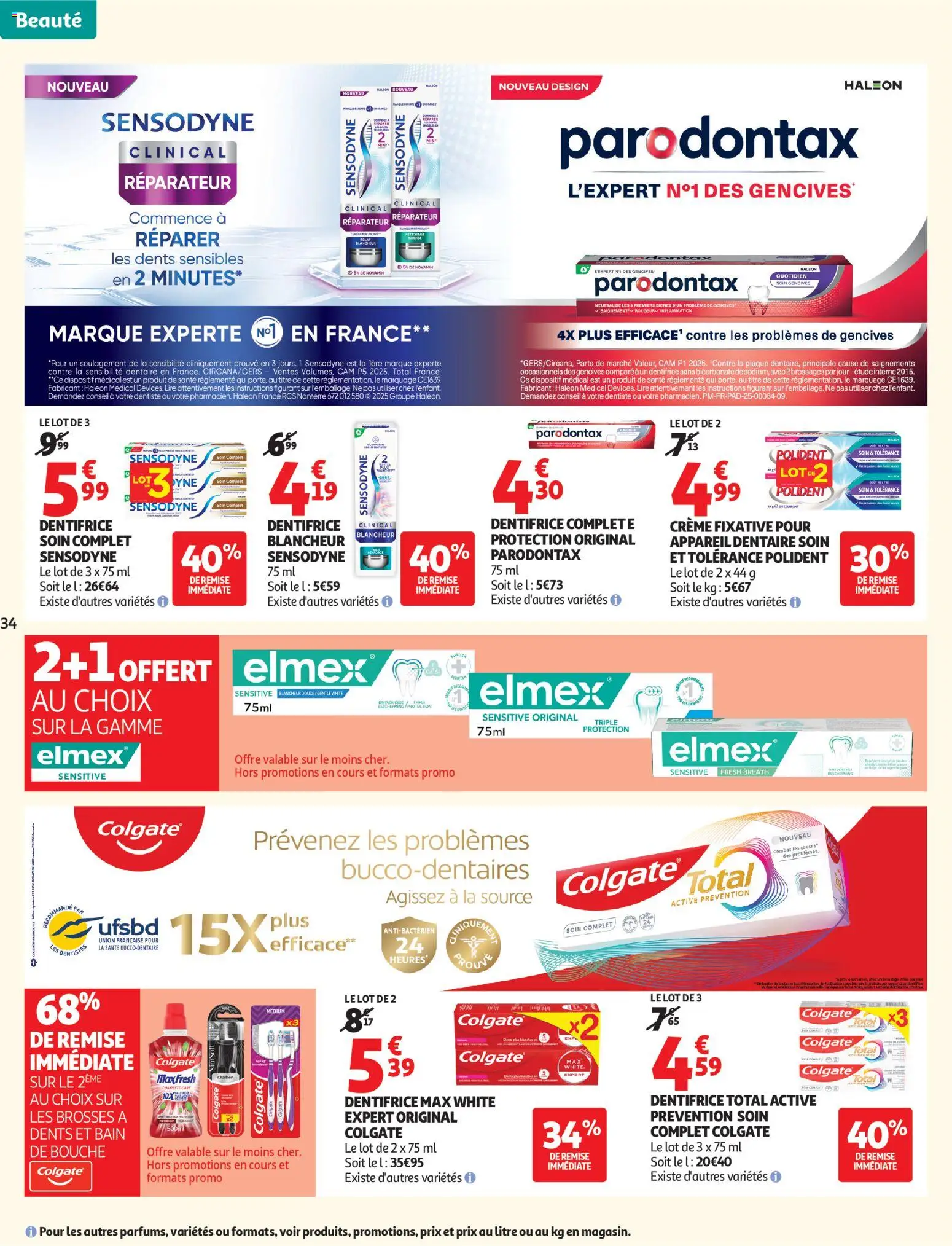{H1} | Page: 34 | Produits: Dentifrice, Crème