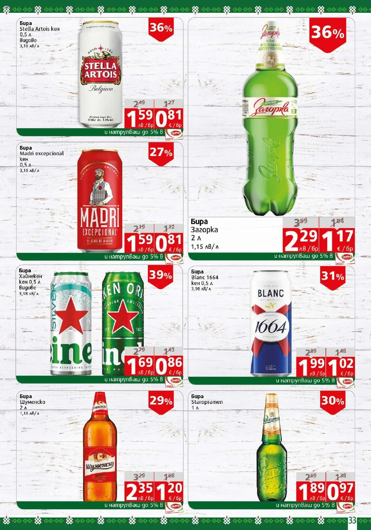  | Страница: 33 | Продукти: Бира, Кен