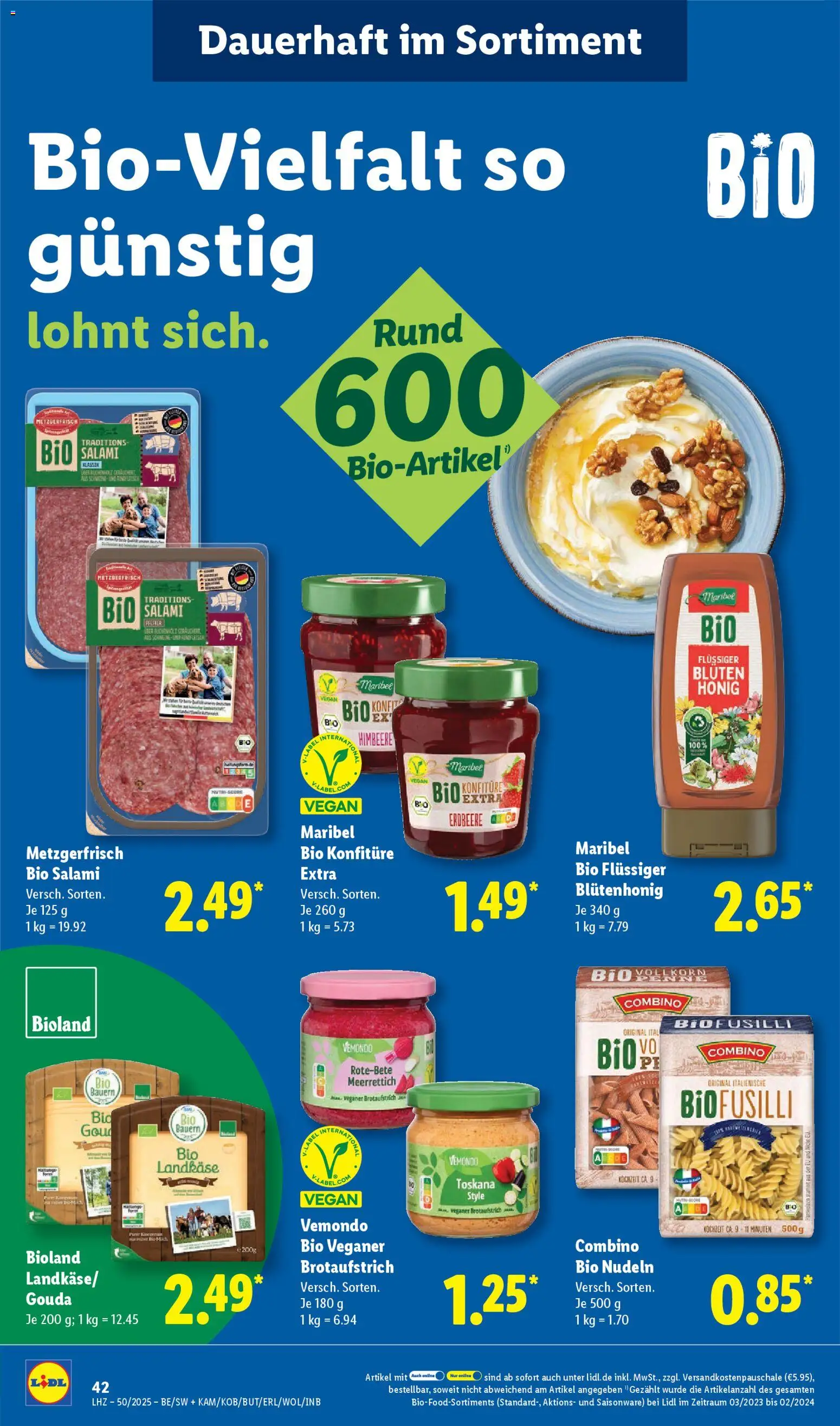 Lidl Prospekt Zossen – gültig ab 08.12.2025 | Seite: 62 | Produkte: Gouda, Pfeffer, Himbeere, Nudeln