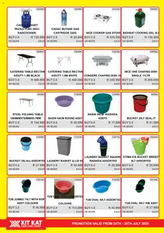 KIT KAT Cash & Carry Weekly Traders Special │ valid from 24.07.2025 | Page: 30 | Products: Stove, Table, Basket, Basin