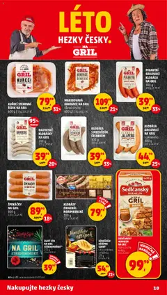 Penny Market leták - Čtvrtečník od 17.07.2025 | Strana: 10 | Produkty: Sýr, Špekáčky, Gril, Krkovice