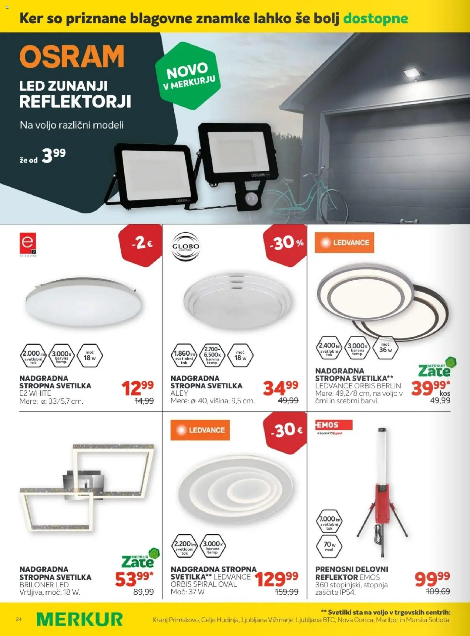 Novi Merkur katalog ponudbe – veljaven od 01.10.2025 | Stran: 46 | Izdelki: Svetilka