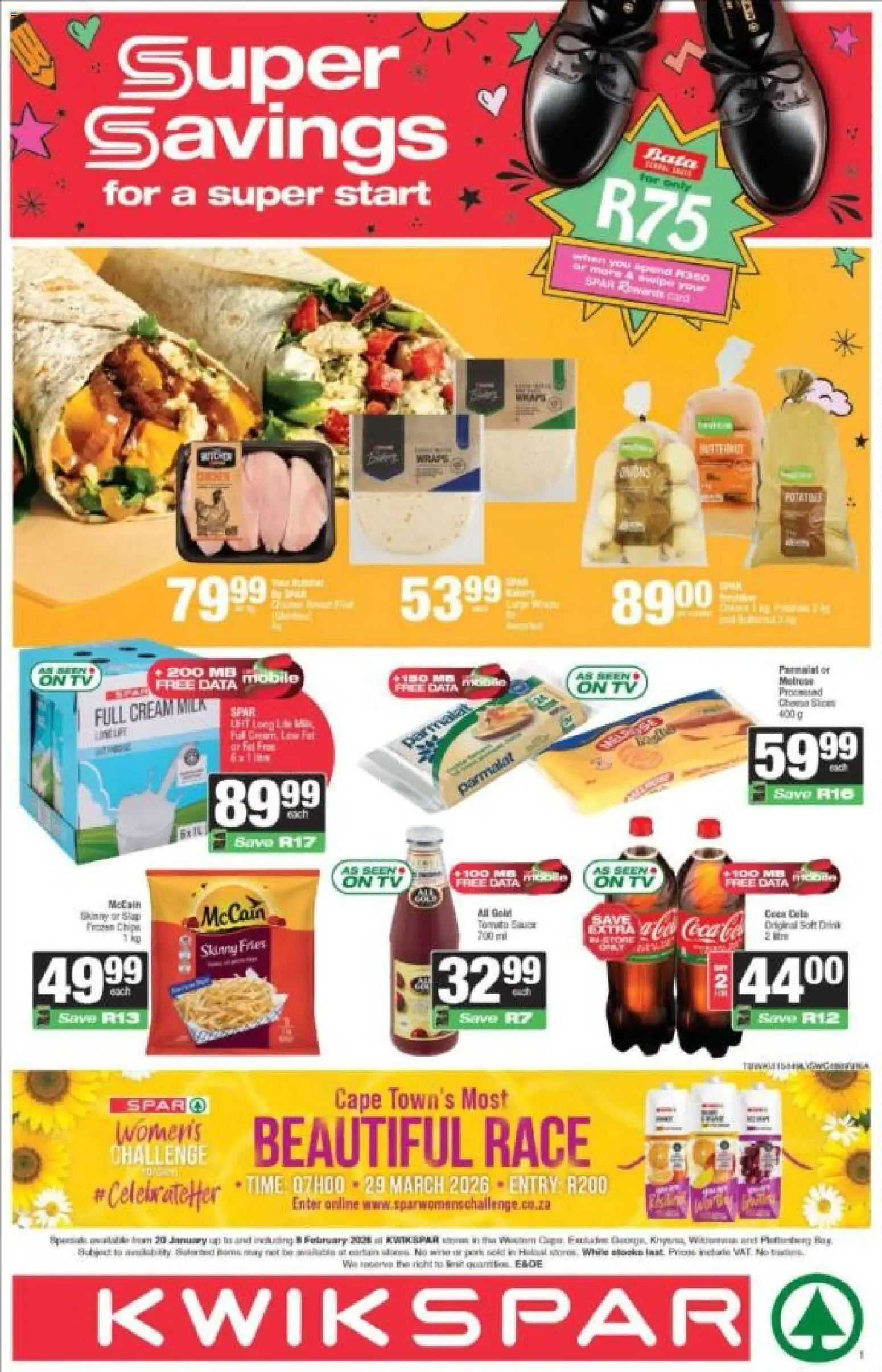 New KWIKSPAR catalogue – valid from 20.01.2026 | Page: 1 | Products: Data, TV, Cream
