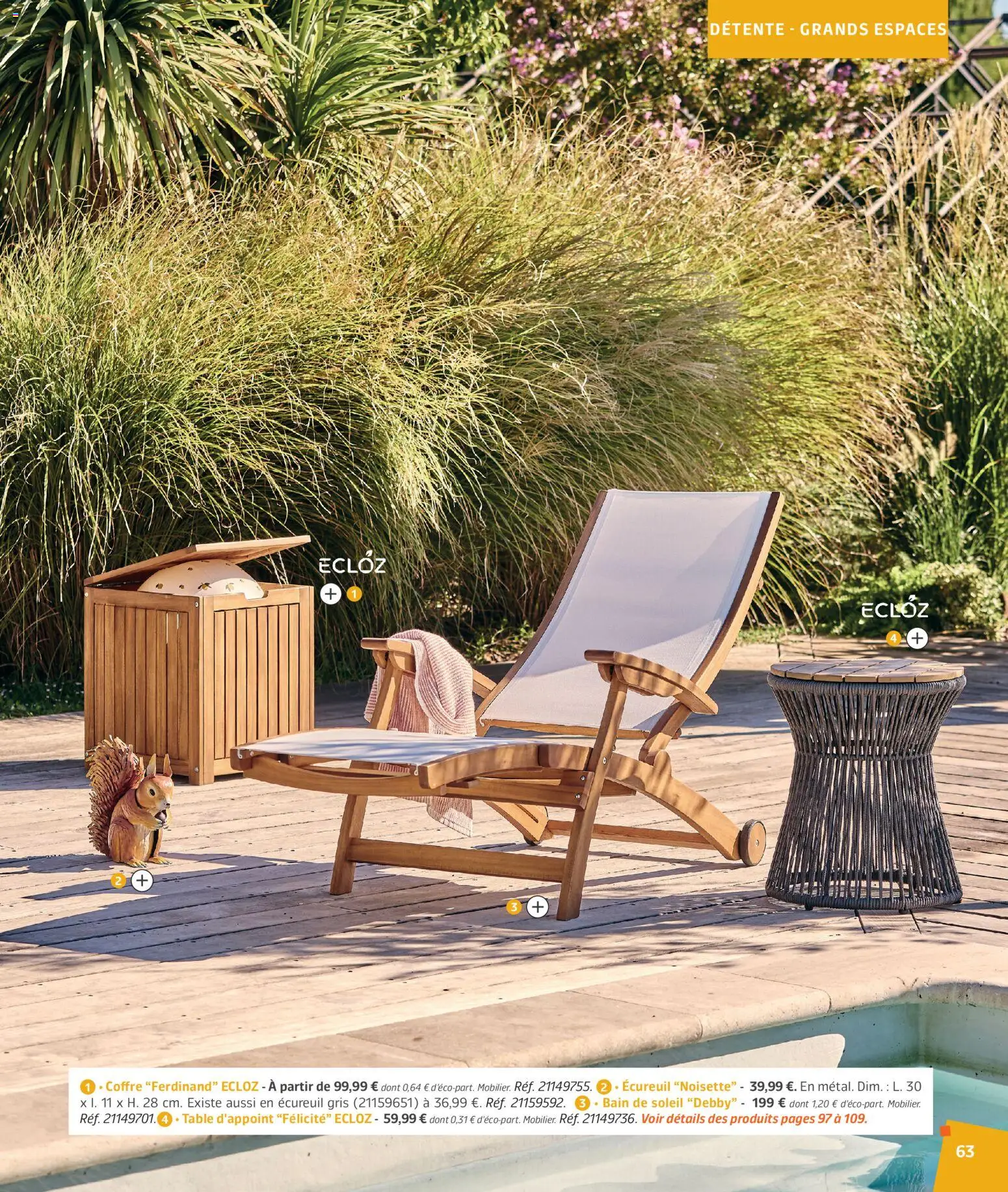 {H1} | Page: 63 | Produits: Noisette, Bain de soleil, Table