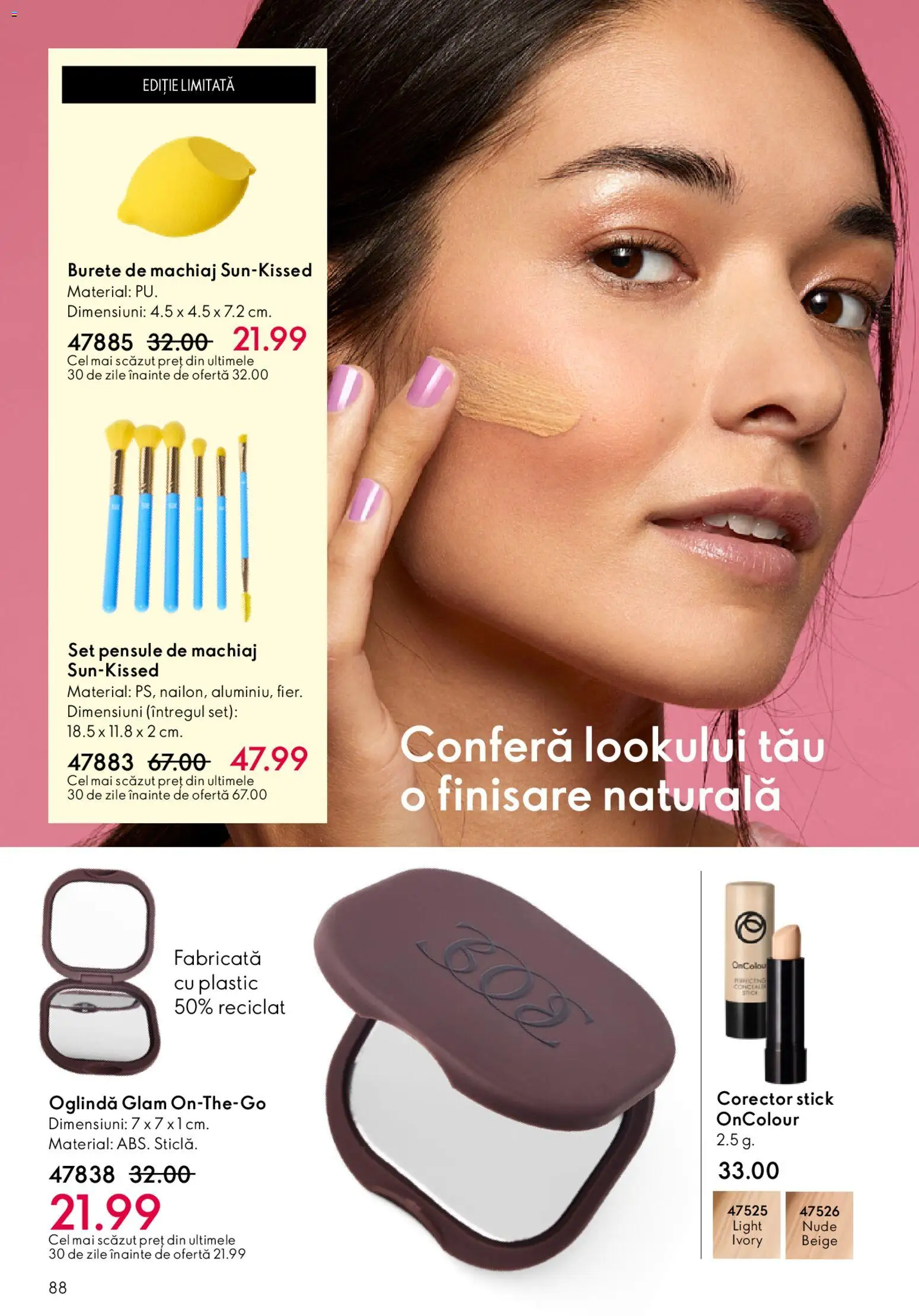 Noul catalog Oriflame – valabil de la 04.03.2026 | Pagină: 88 | Produse: Burete de machiaj, Oglindă, Machiaj, Burete