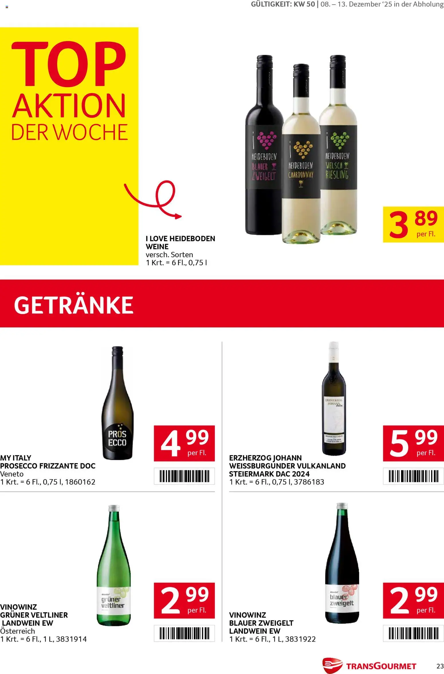 Transgourmet Flugblatt gültig ab 08.12.2025 | Seite: 23