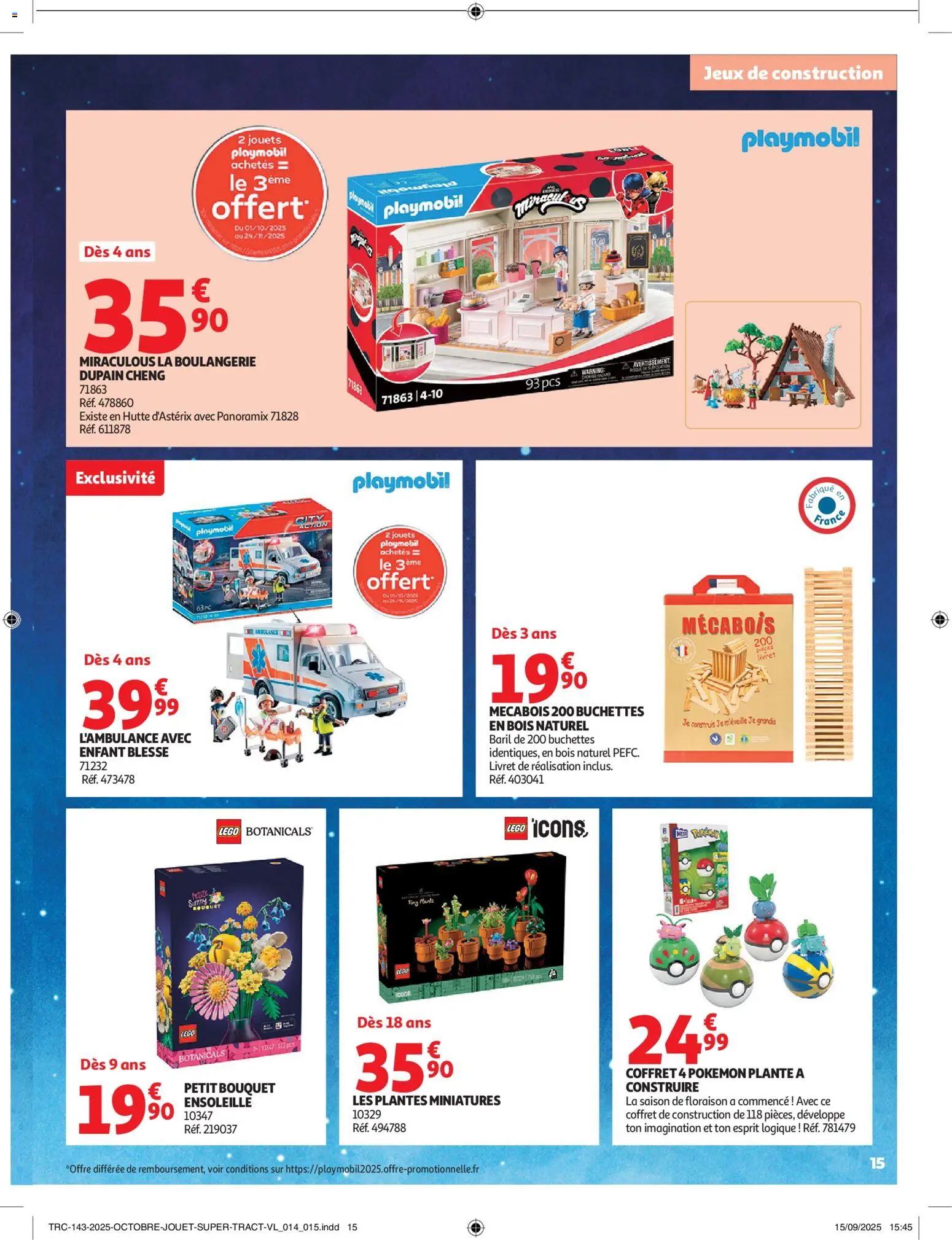 {H1} | Page: 15 | Produits: Légo, Plantes, Playmobil, Jeux