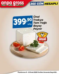 09.01.2026 tarihinden itibaren geçerli olan Anpa Gross kataloğu önizlemesi