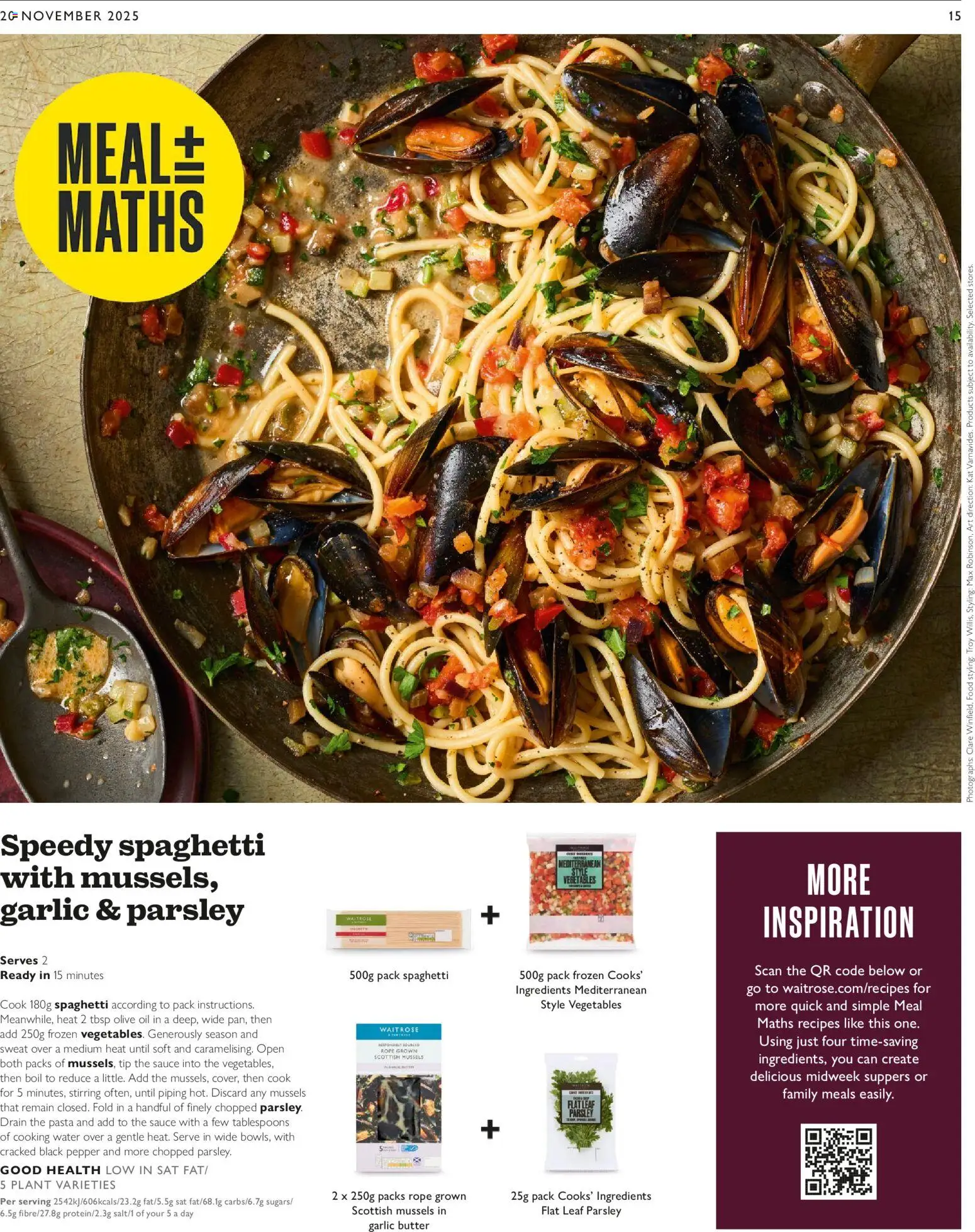 {H1} | Page: 15 | Products: Sauce, Garlic, Spaghetti, Pepper