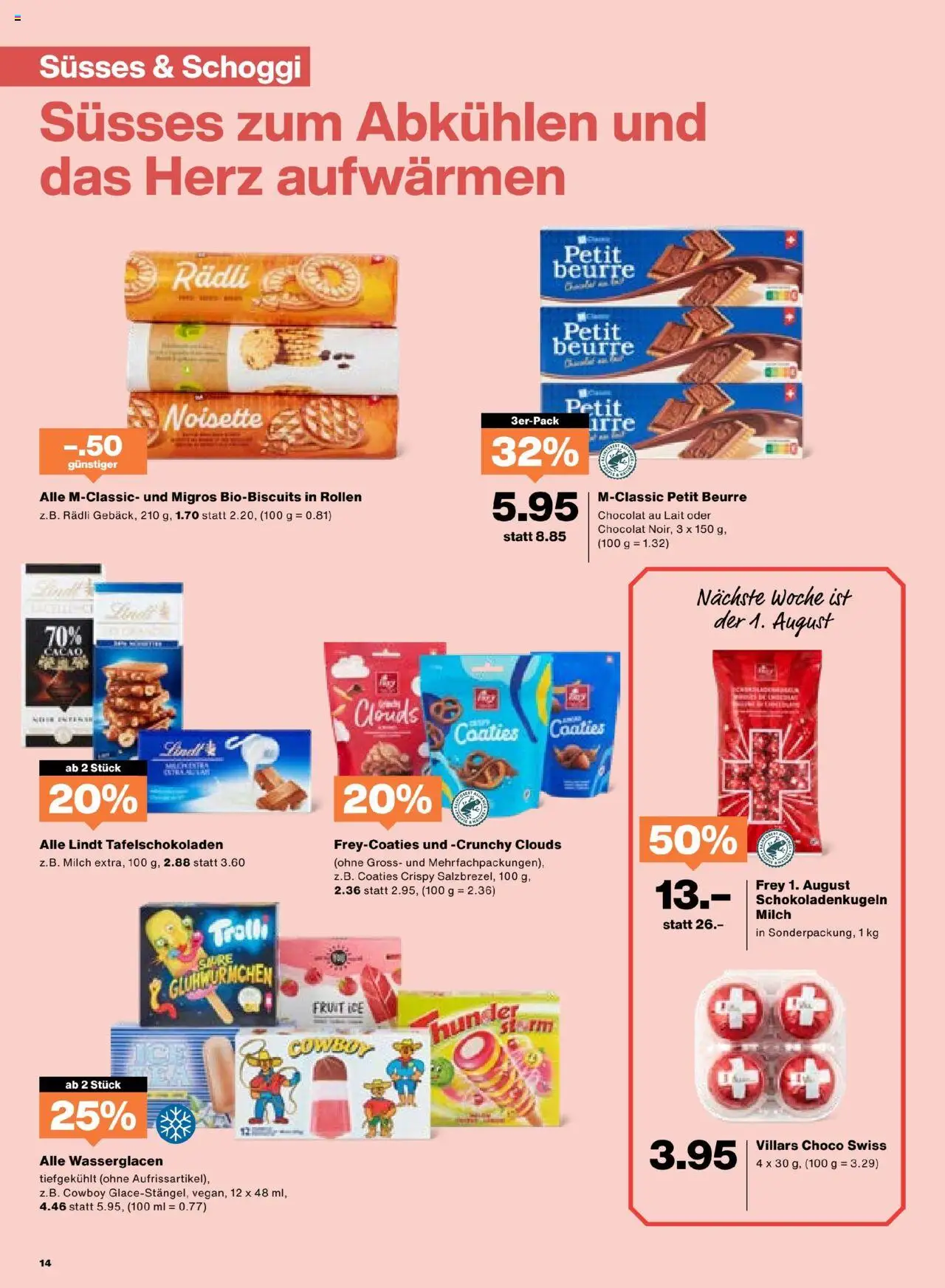 Migros Aktionen ab 22.07.2025 | Seite: 14 | Produkte: Milch