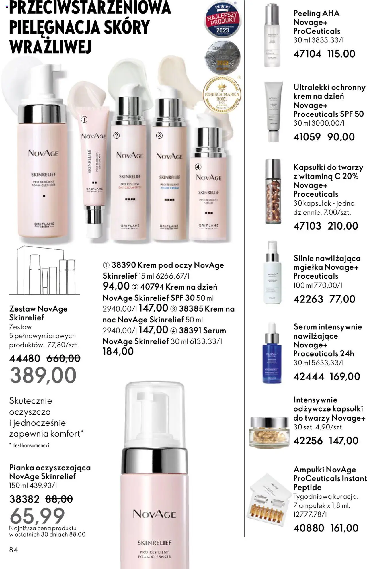 Oriflame Katalog 15 2025 od 22.10.2025 | Strona: 84 | Produkty: Peeling, Krem, Ampułki