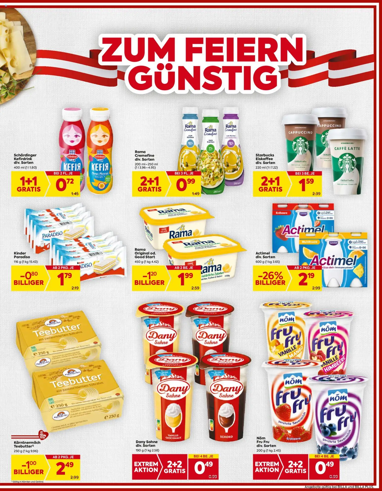 Billa Flugblatt - Kärnten gültig ab 23.10.2025 | Seite: 7 | Produkte: Sahne, Mango, Himbeere, Milch