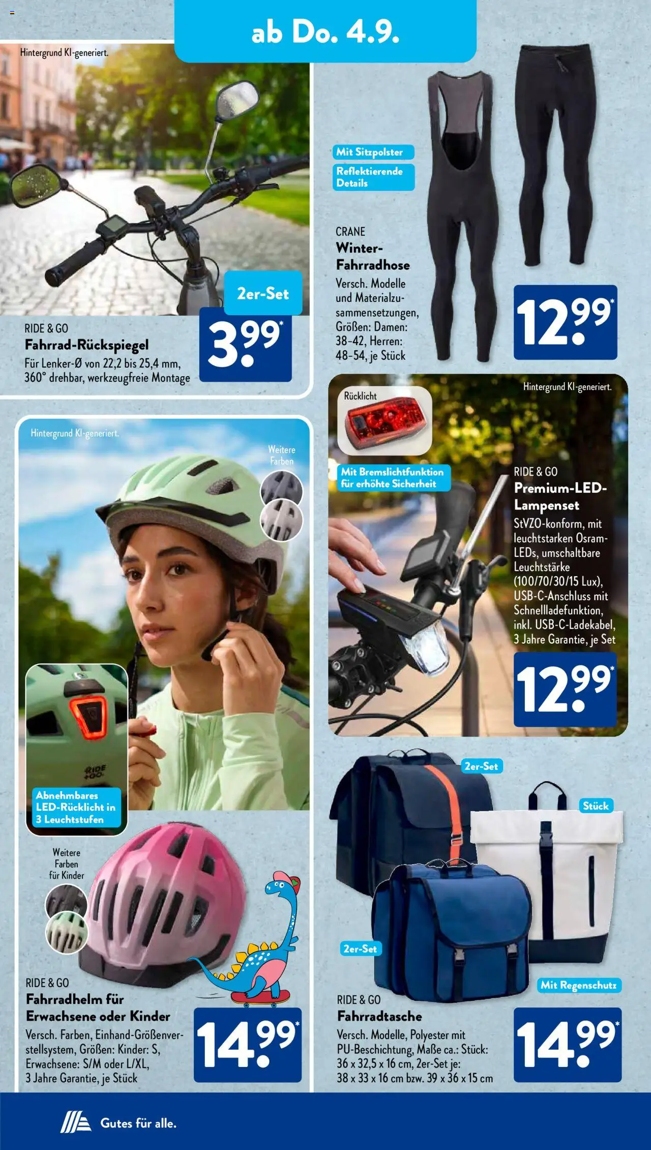 Aldi Süd Prospekt 	 - gültig ab dem 01.09.2025 | Seite: 8 | Produkte: Fahrradhelm