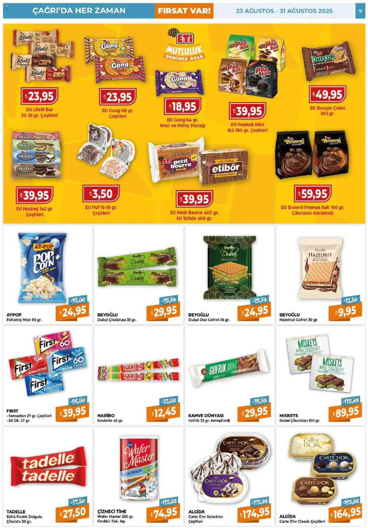 Çağrı Market Katalog - 23.08.2025 tarihinden itibaren geçerlidir | Sayfa: 9 | Ürünler: Kahve, Çikolata, Pirinç, Fındık