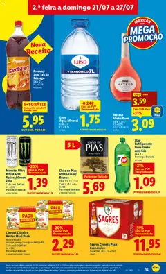Lidl folheto │ válido de 21.07.2025 | Página: 15 | Produtos: Agua, Cerveja, Água mineral, Soda