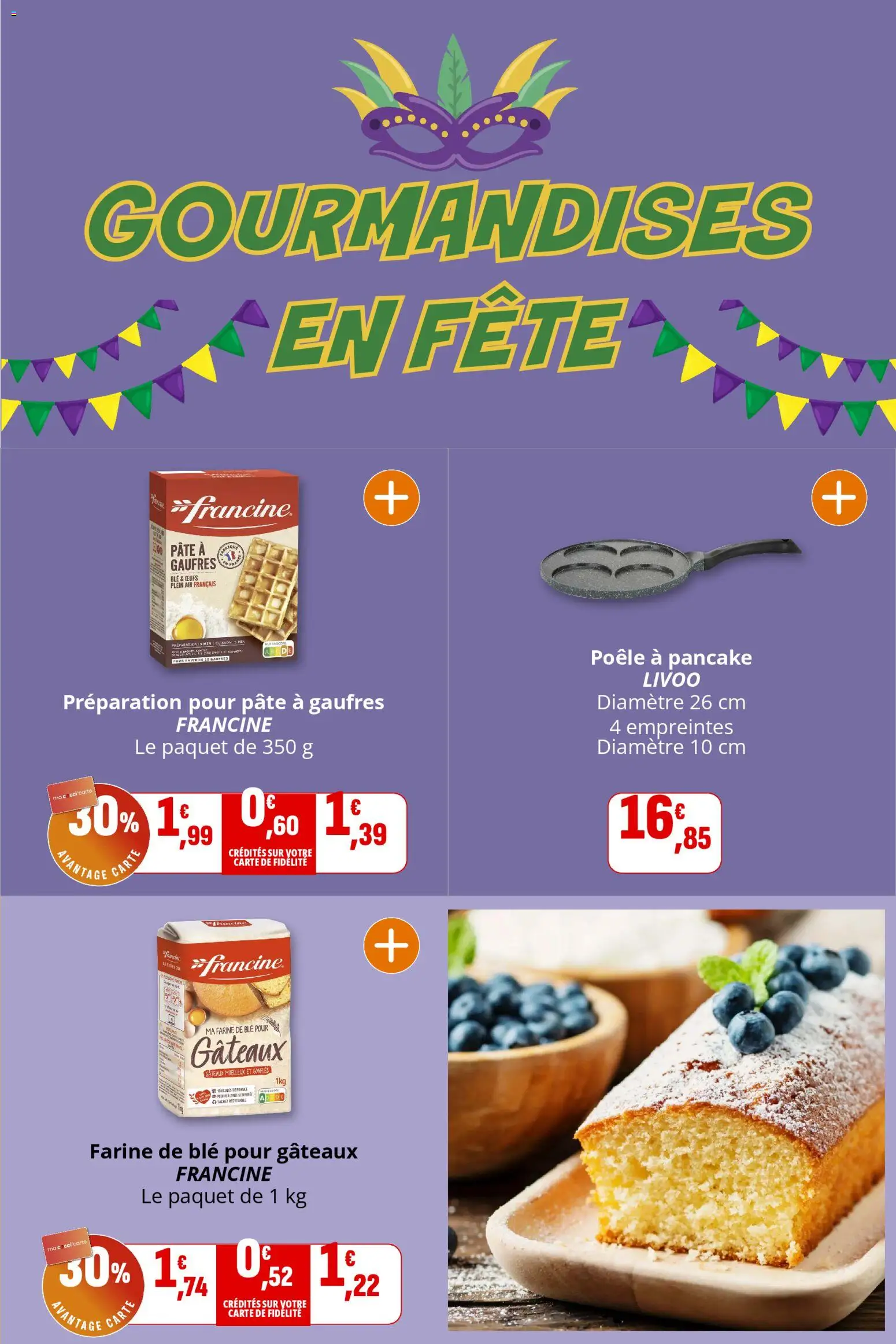{H1} | Page: 28 | Produits: Farine de ble, Poêle, Farine, Gaufres