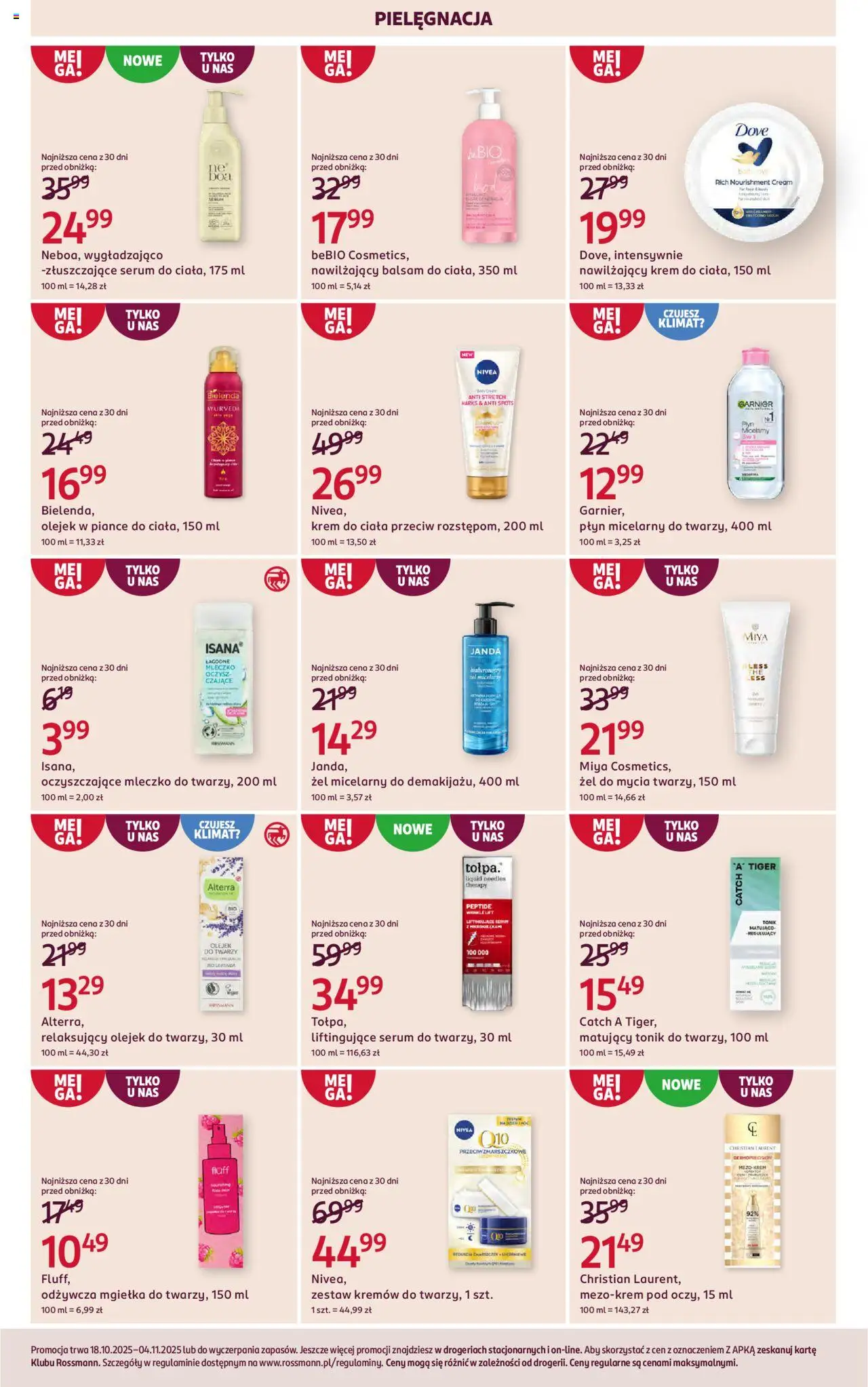 Rossmann Gazetka od 18.10.2025 | Strona: 7 | Produkty: Krem do ciała, Krem, Tonik