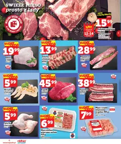 Pogląd oferty "Topaz gazetka - Express" - ważna od 12.03.2026 | Strona: 4 | Produkty: Karkówka, Karkówka wieprzowa, Mięso z kurczaka, Gulasz