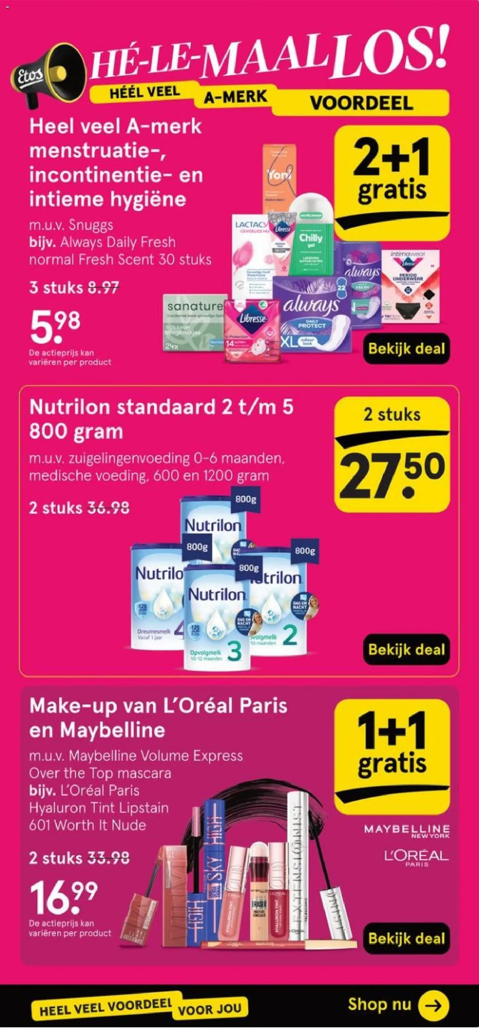 {H1} | Pagina: 3 | Producten: Kan, Mascara