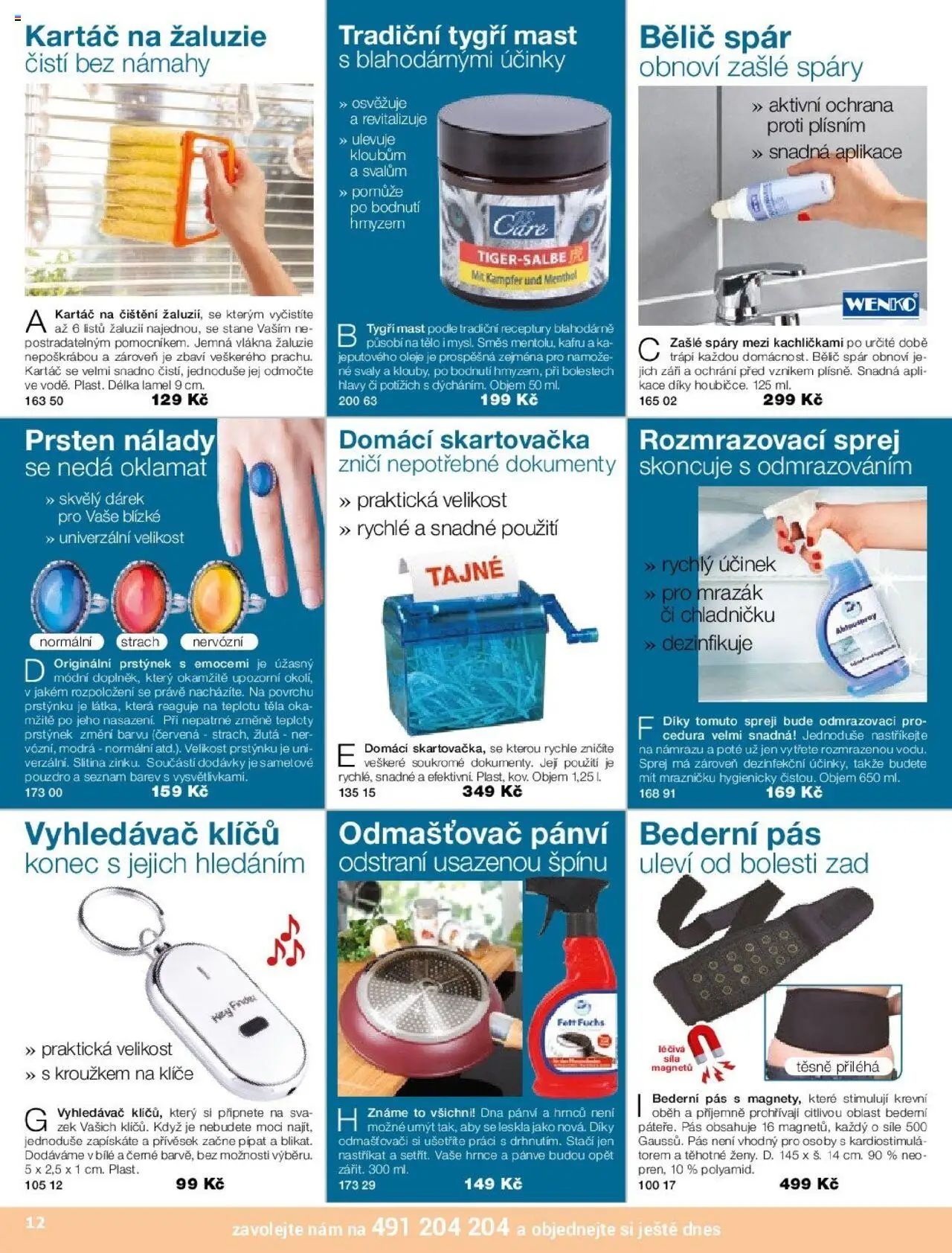 Decodoma katalog Léto 2025 od 17.04.2025 | Strana: 12 | Produkty: Hrnce, Bederní pás, Mrazák, Odmašťovač