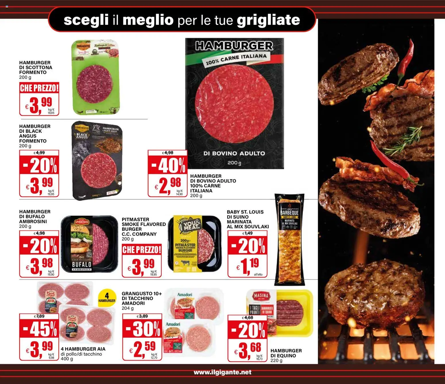 Volantino Il Gigante del 23.04.2026 | Pagina: 13 | Prodotti: Bovino, Suino, Tacchino, Bufalo