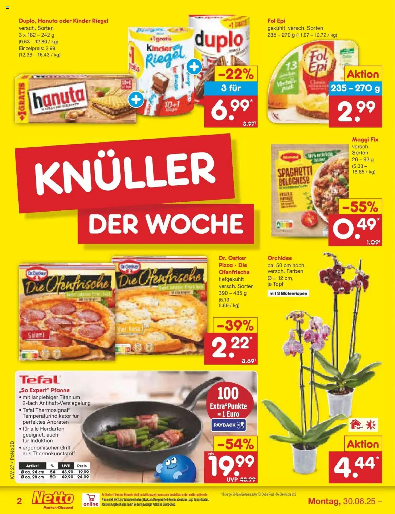 Netto Marken-Discount prospekt Amberg	 - gültig ab dem 29.06.2025 | Seite: 2 | Produkte: Maggi, Kinder riegel, Salami, Pizza
