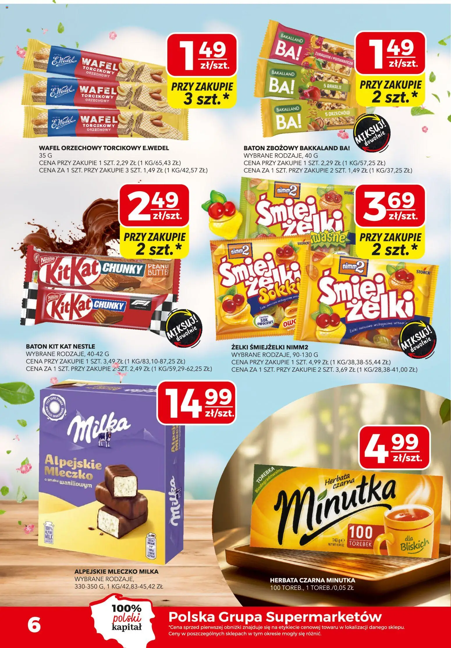 Top Market gazetka od 23.04.2026 | Strona: 6 | Produkty: Milka, Żurawina, Żelki, Herbata