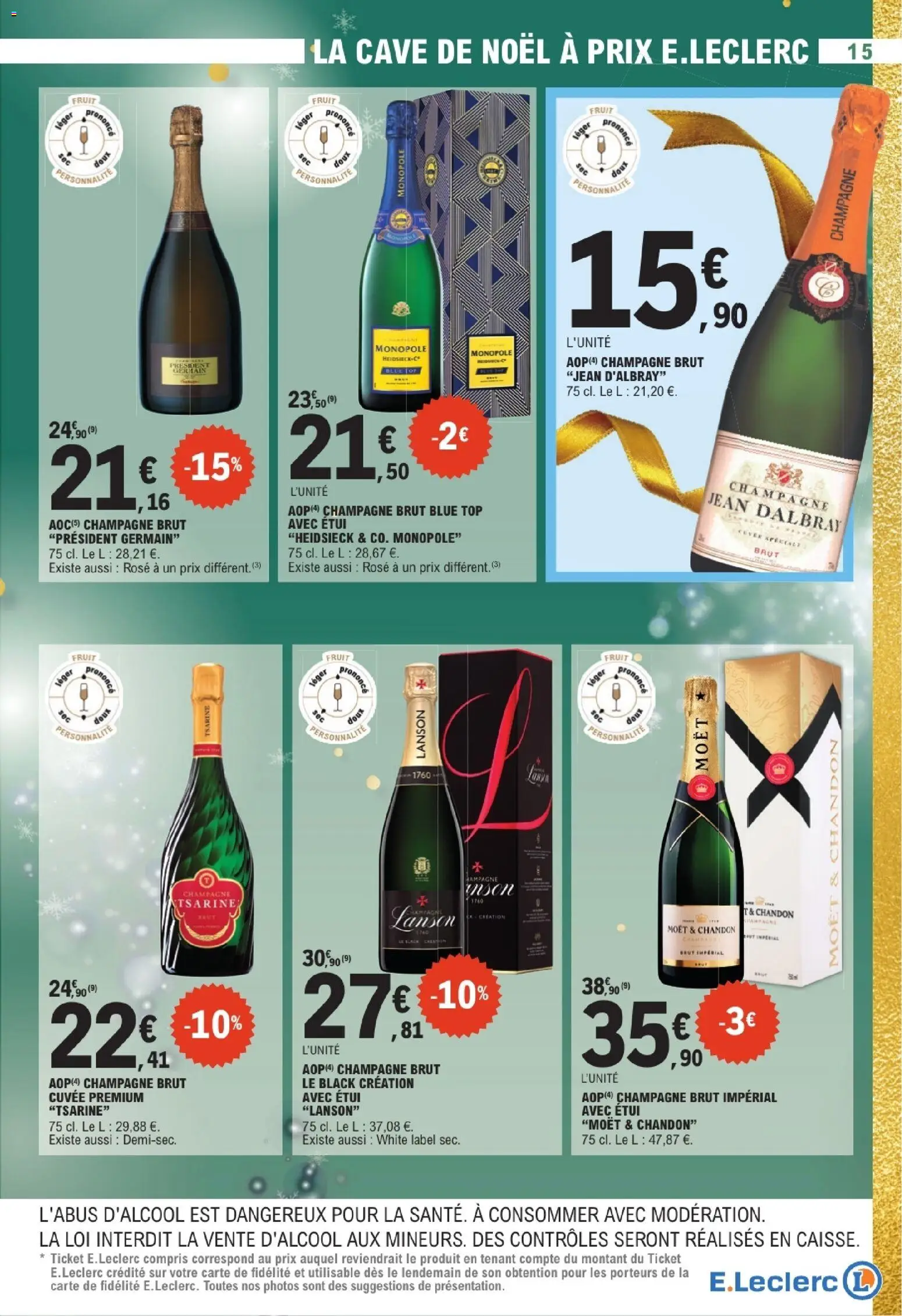 {H1} | Page: 15 | Produits: Étui, Champagne brut, Champagne