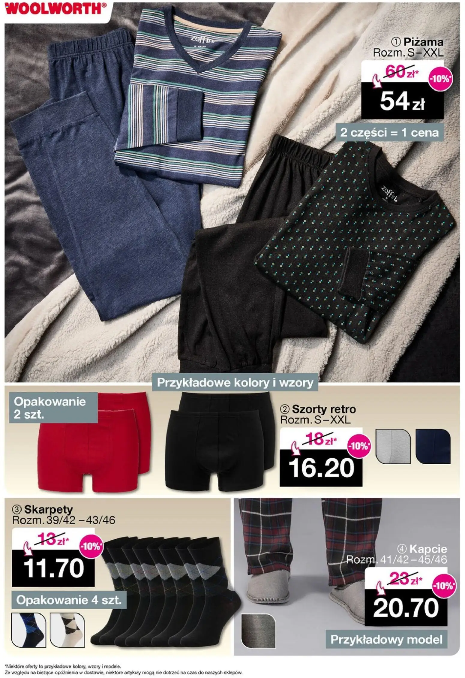 Woolworth Gazetka od 28.11.2025 | Strona: 6 | Produkty: Szorty, Skarpety, Piżama, Kapcie
